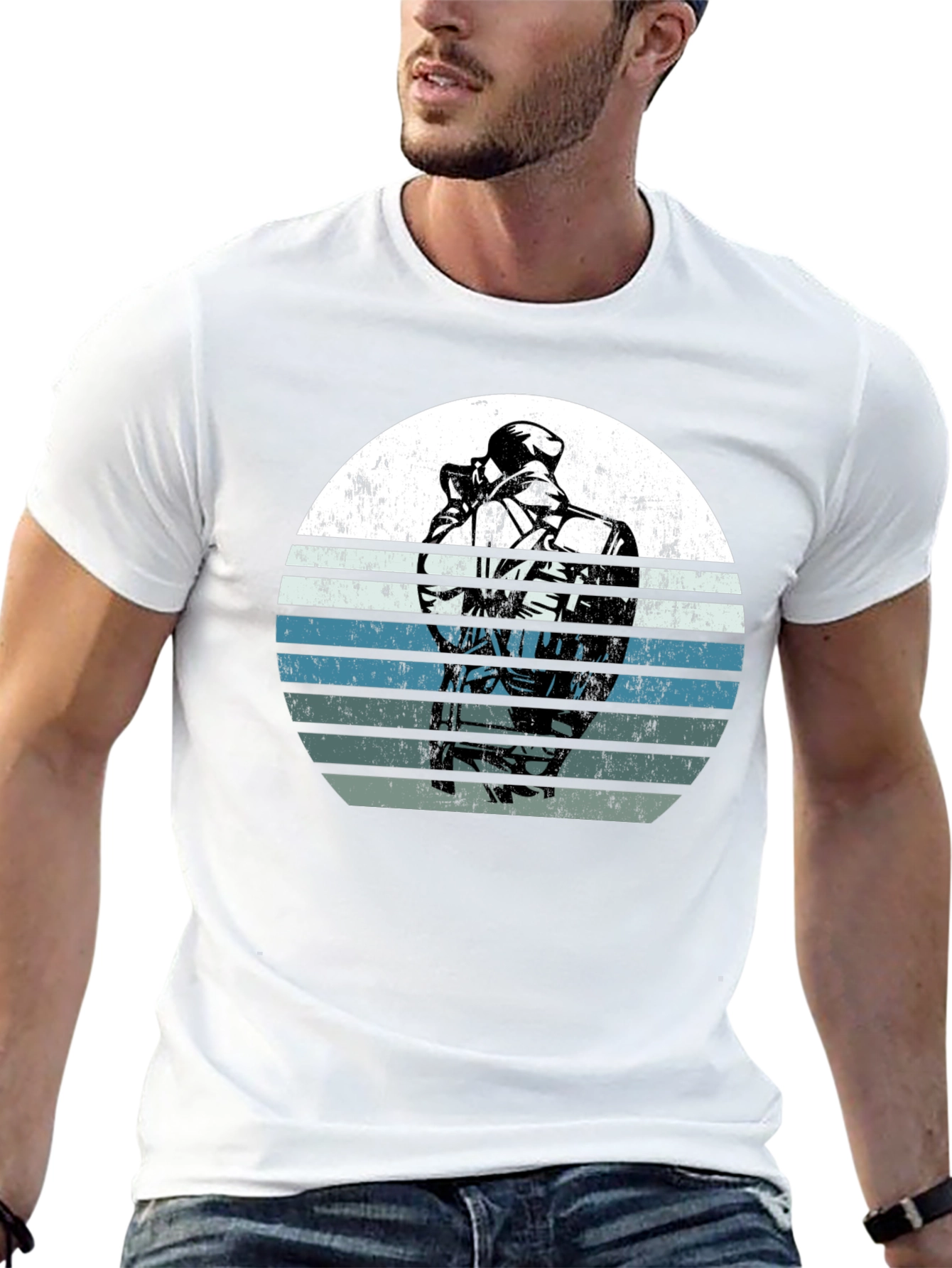 Retro Sunset SWAT Police T-Shirt