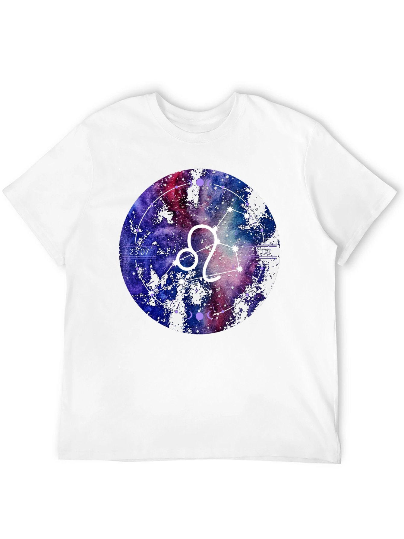 Leo Zodiac T-Shirt - Galaxy Design