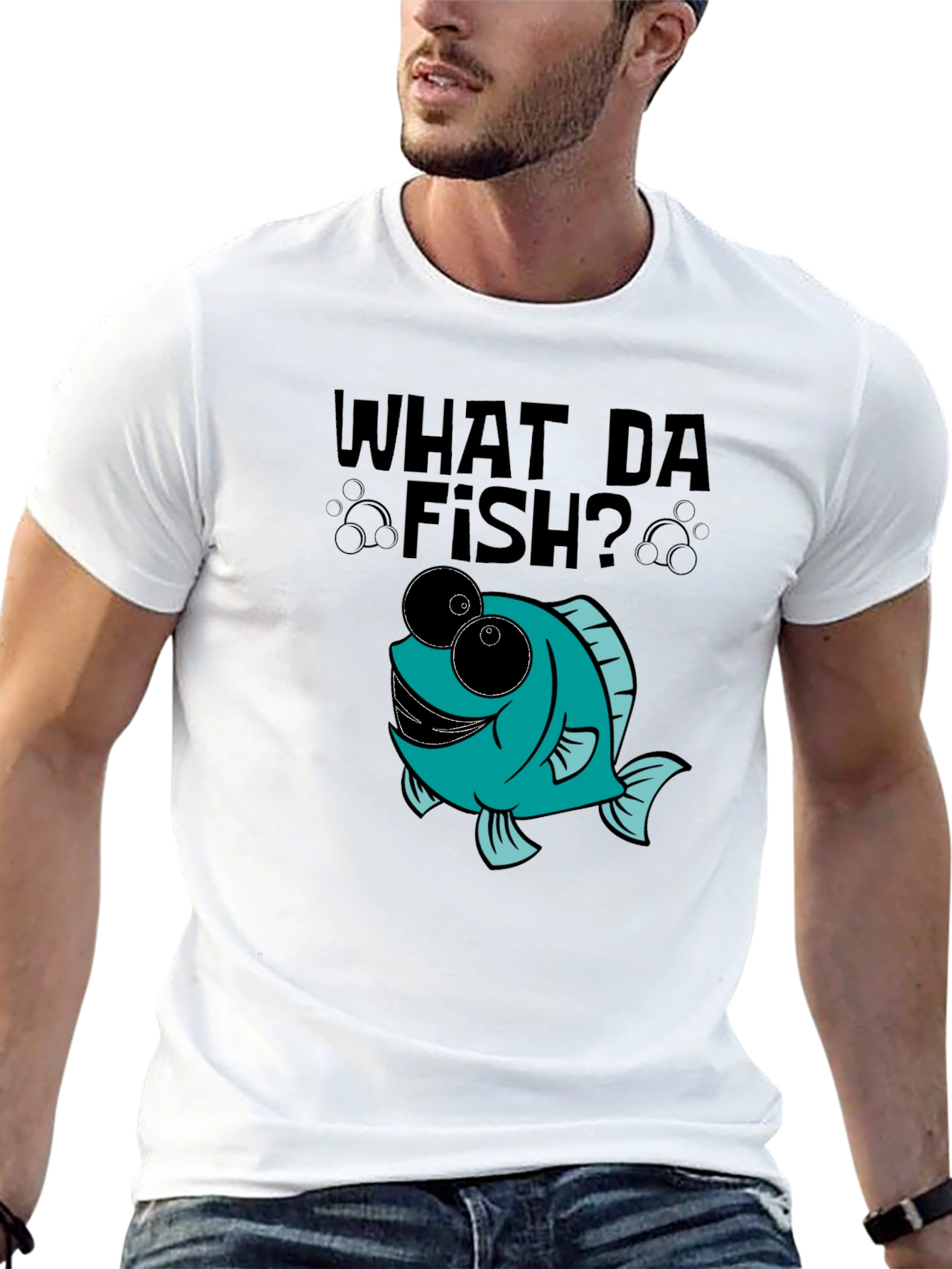 What Da Fish? Novelty Graphic Tee
