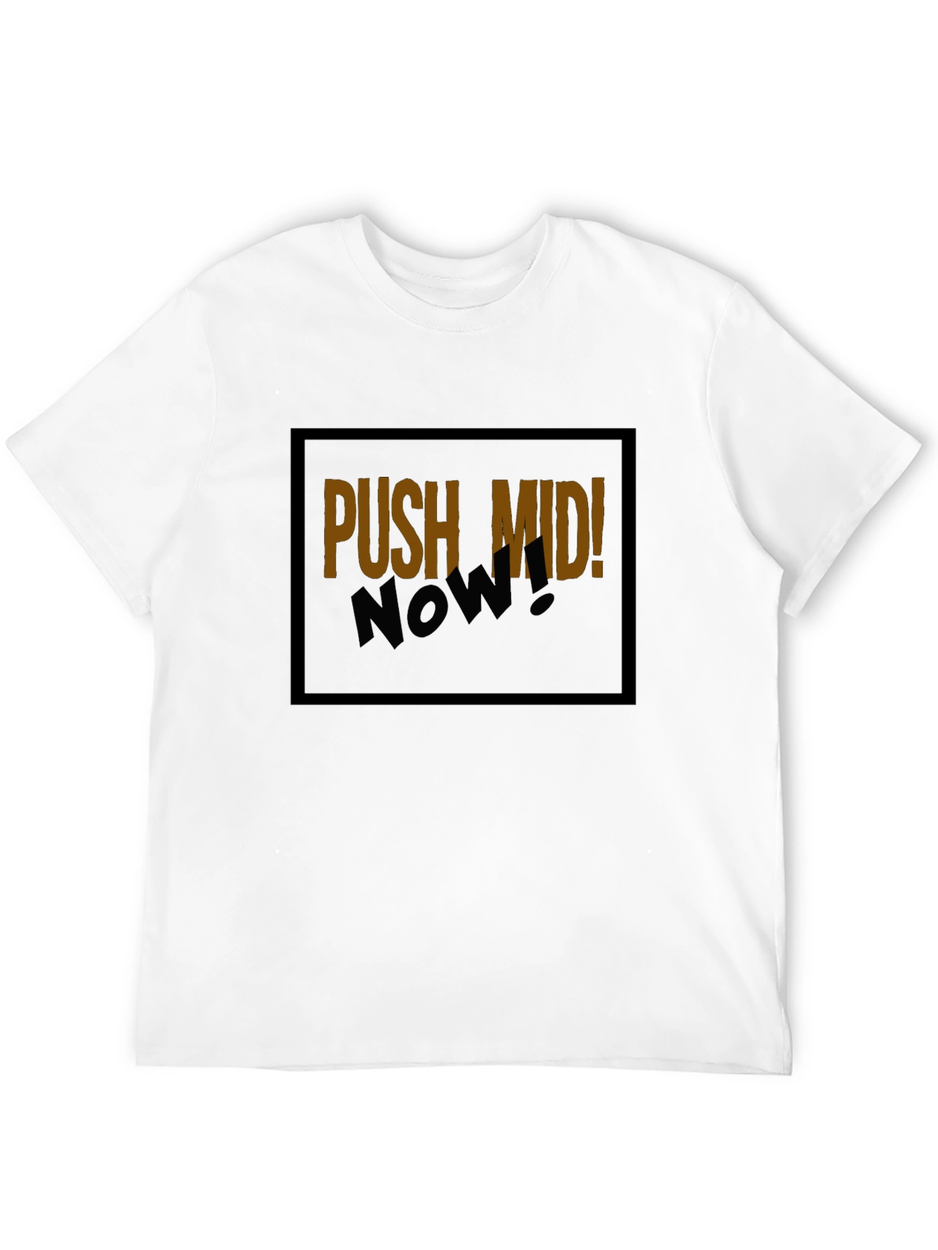 Push Mid Now Black Graphic Tee