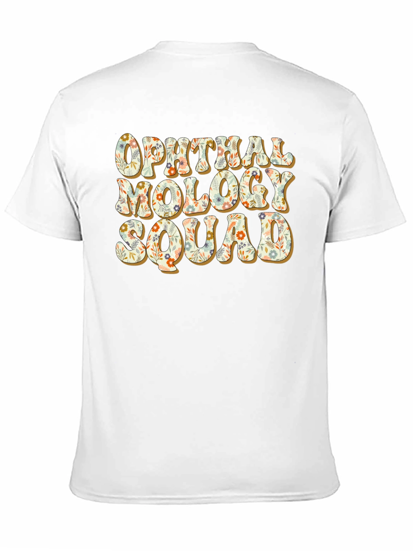Ophthalmology Squad Floral Graphic T-Shirt