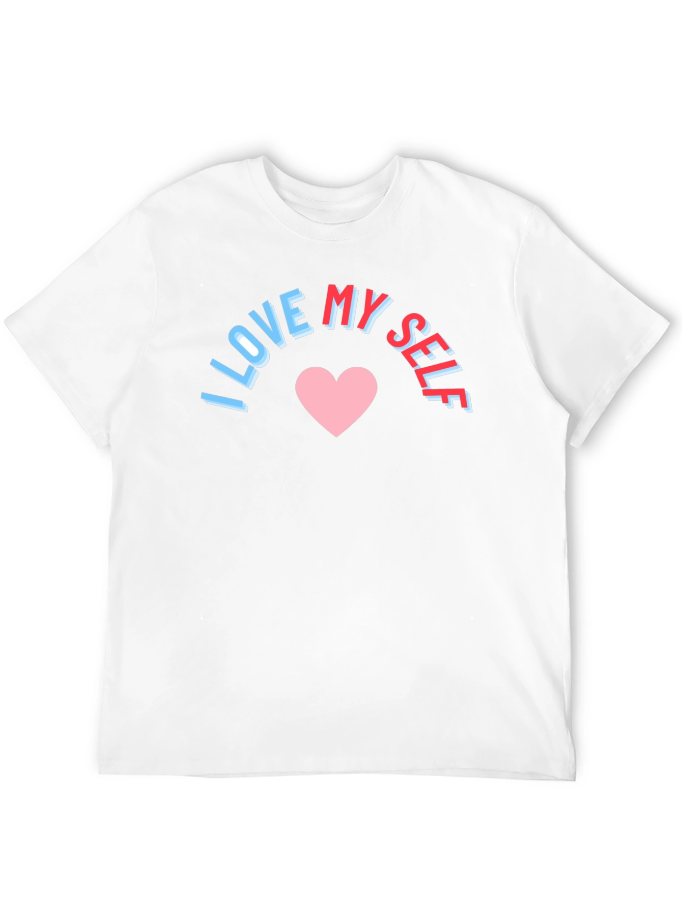 I Love Myself Graphic Tee - Black Cotton T-Shirt