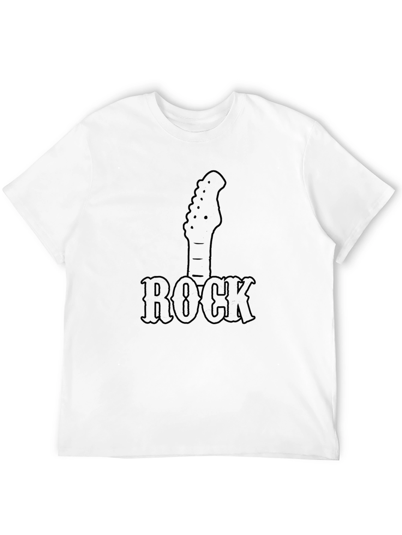 Rock Guitar T-Shirt - Black Music Tee