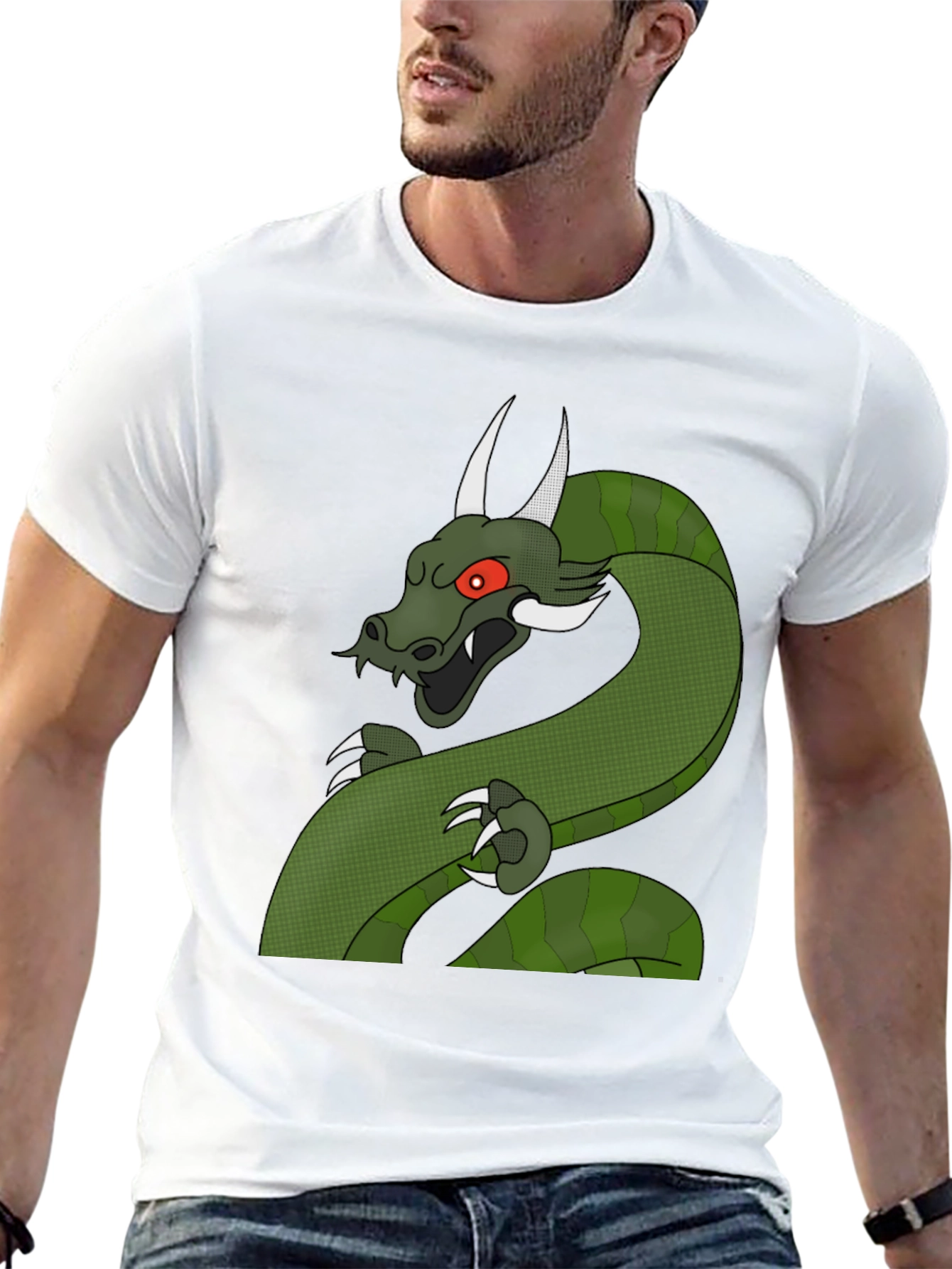 Dragon Graphic T-Shirt - Mens Black Tee