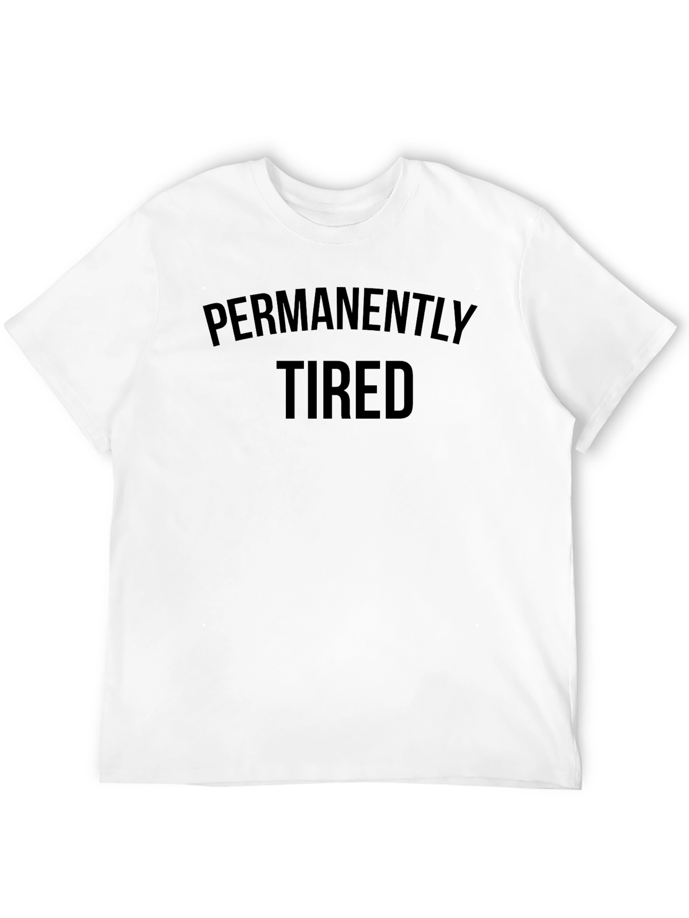 Permanently Tired Black Graphic Tee