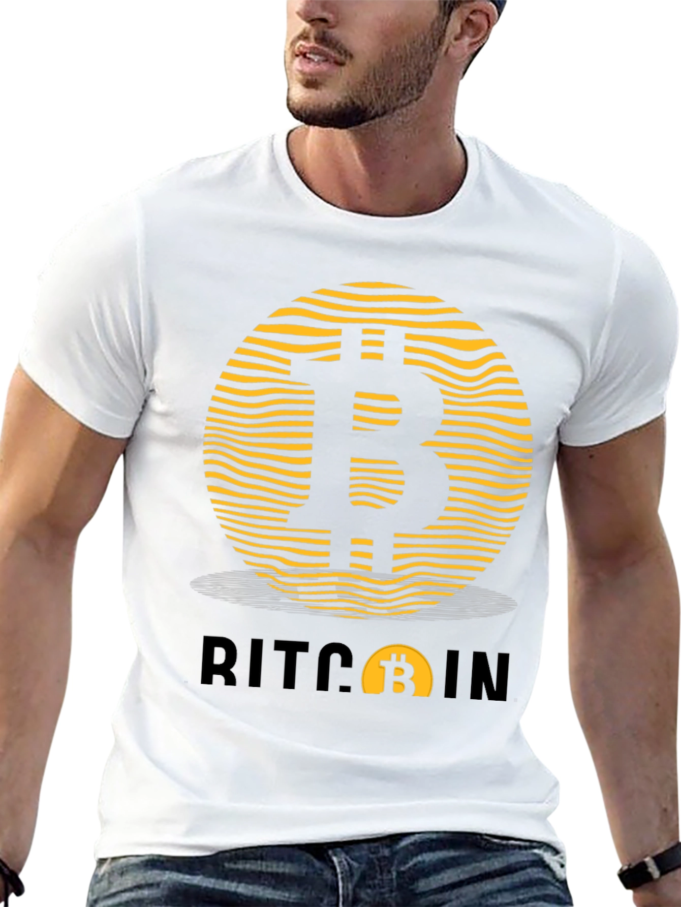 Bitcoin Crypto Currency Black Graphic Tee