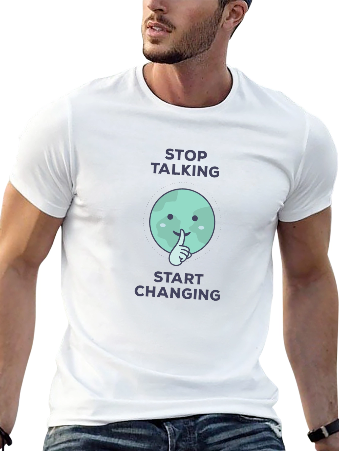 Stop Talking Start Changing Graphic Tee