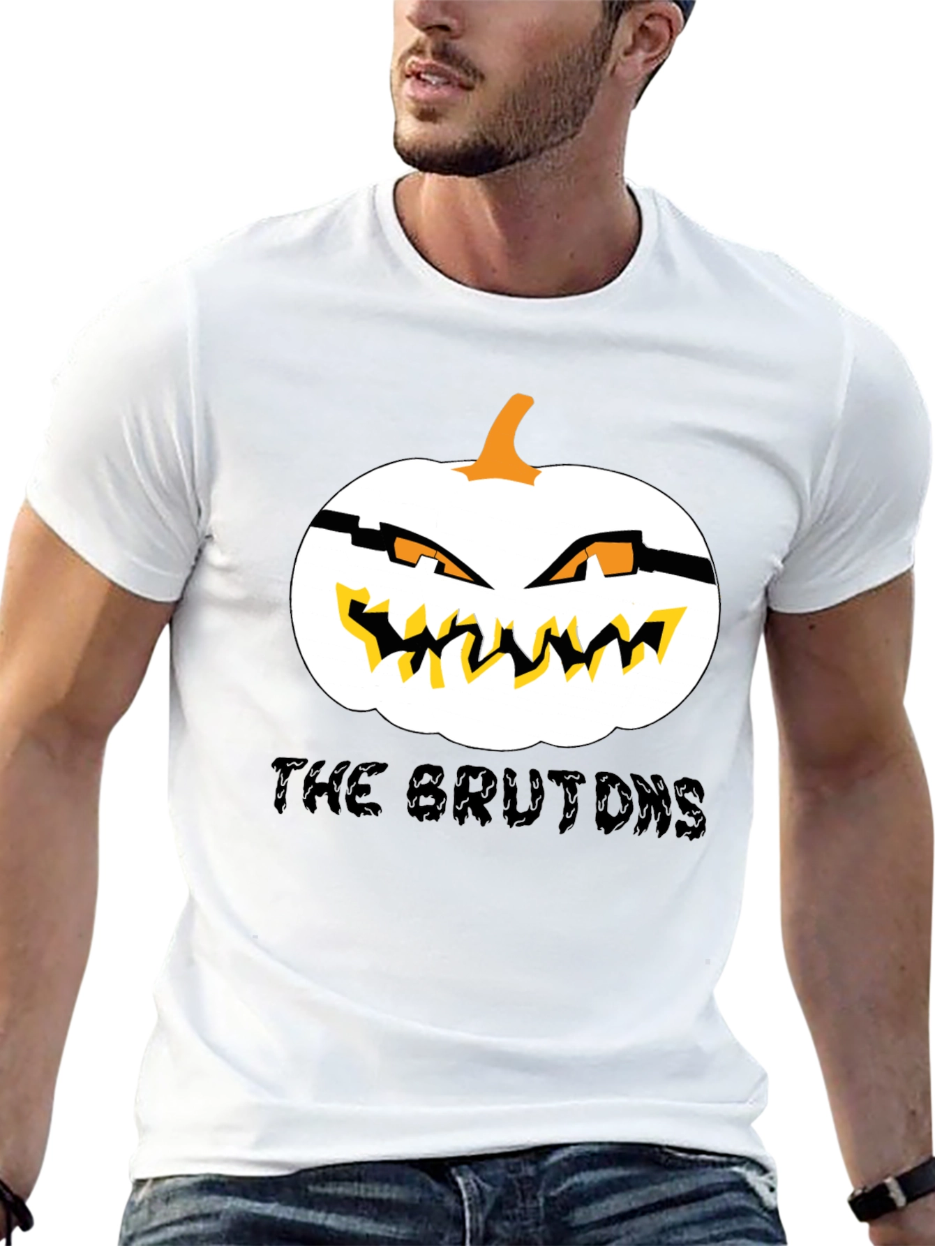 Halloween Pumpkin Graphic Tee - The Brutons