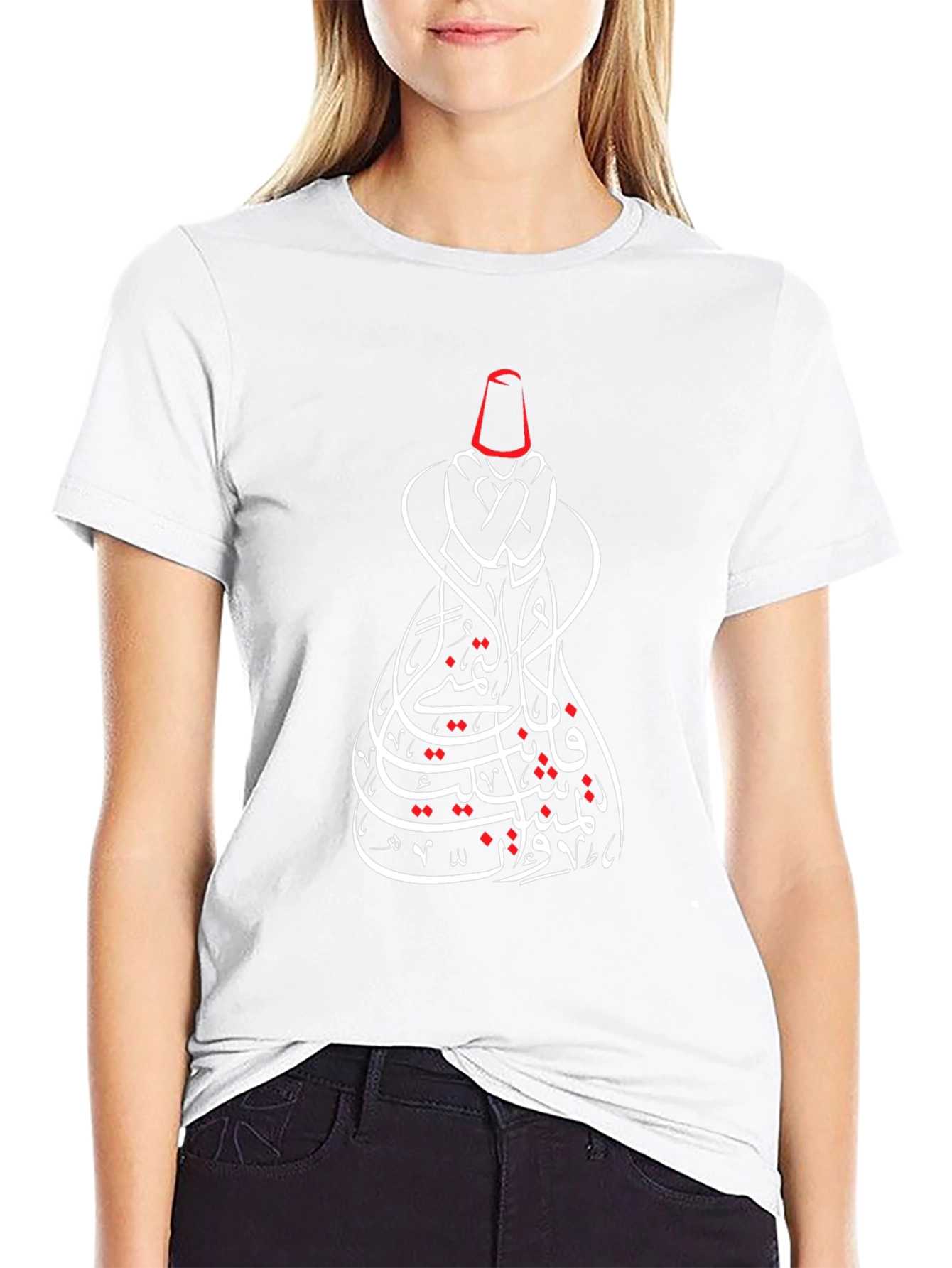 Mystic Whirling Dervish Graphic Tee - Black Cotton T-Shirt
