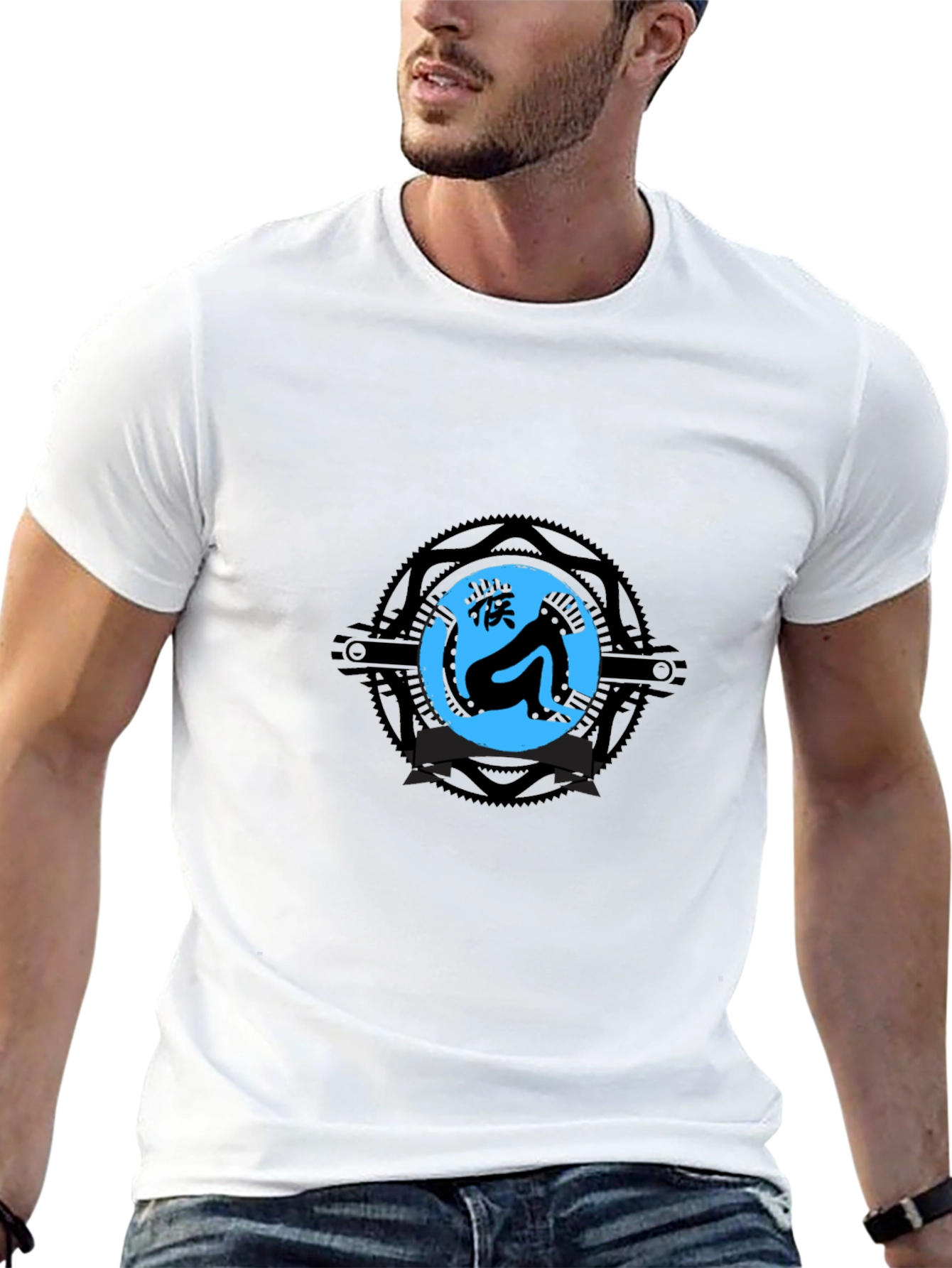 Monkey Graphic Black T-Shirt