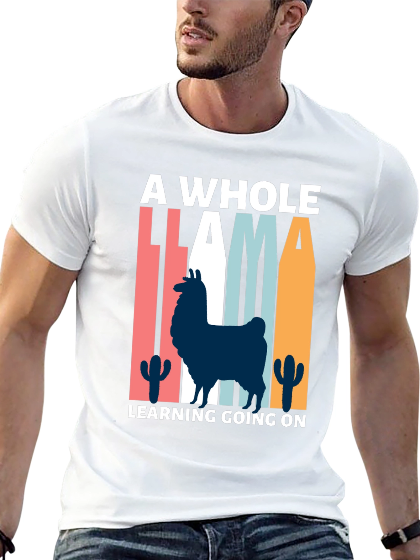 Llama Learning T-Shirt - Quirky & Fun!