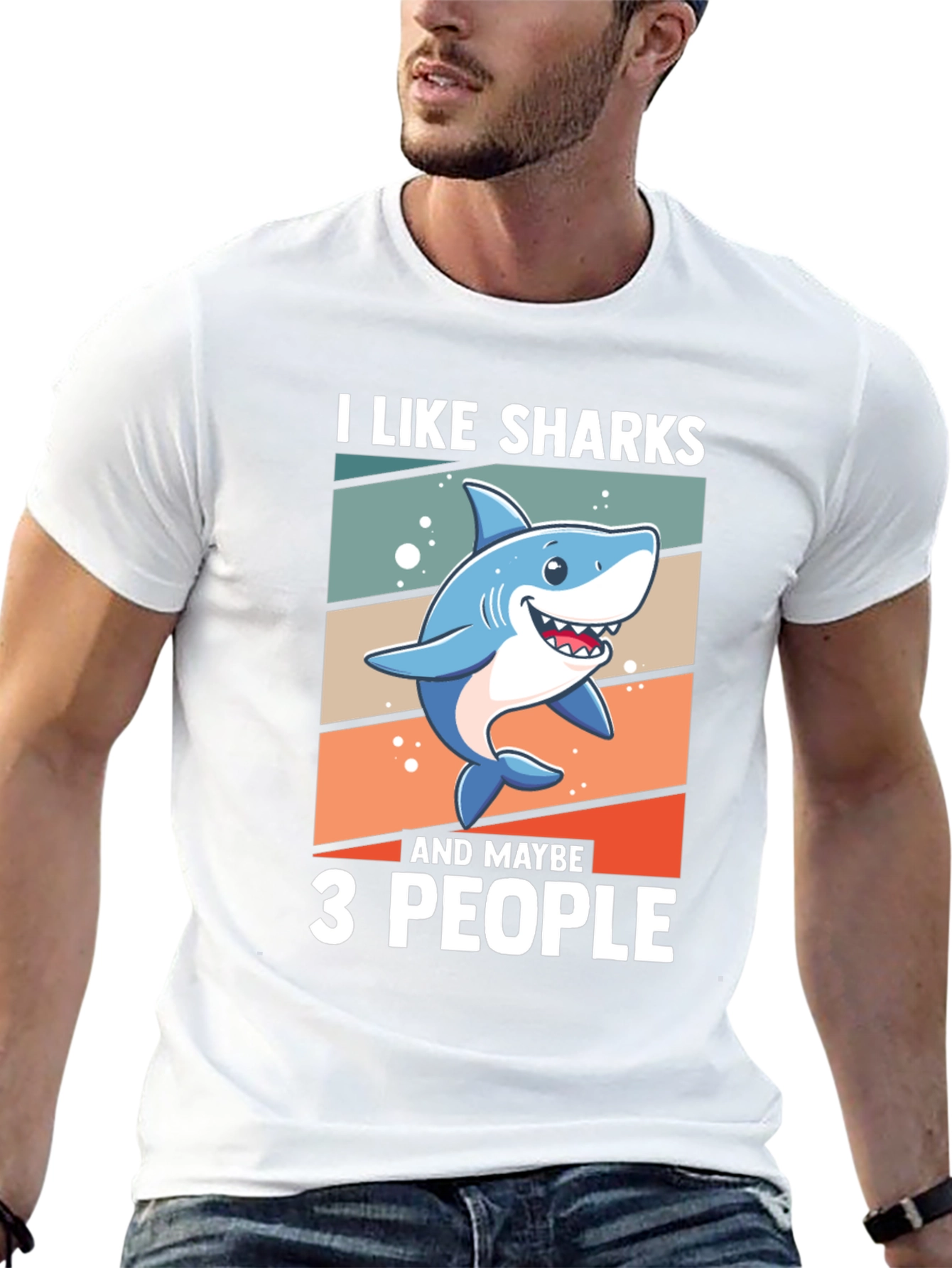 I Like Sharks and Maybe 3 People T-Shirt