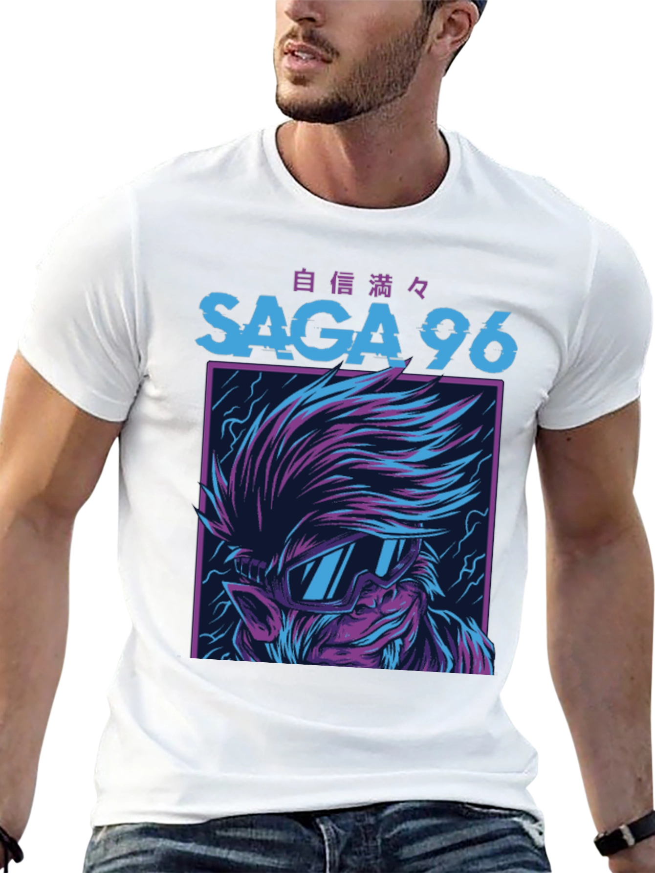 Saga 96 Graphic T-Shirt - Bold Anime Style