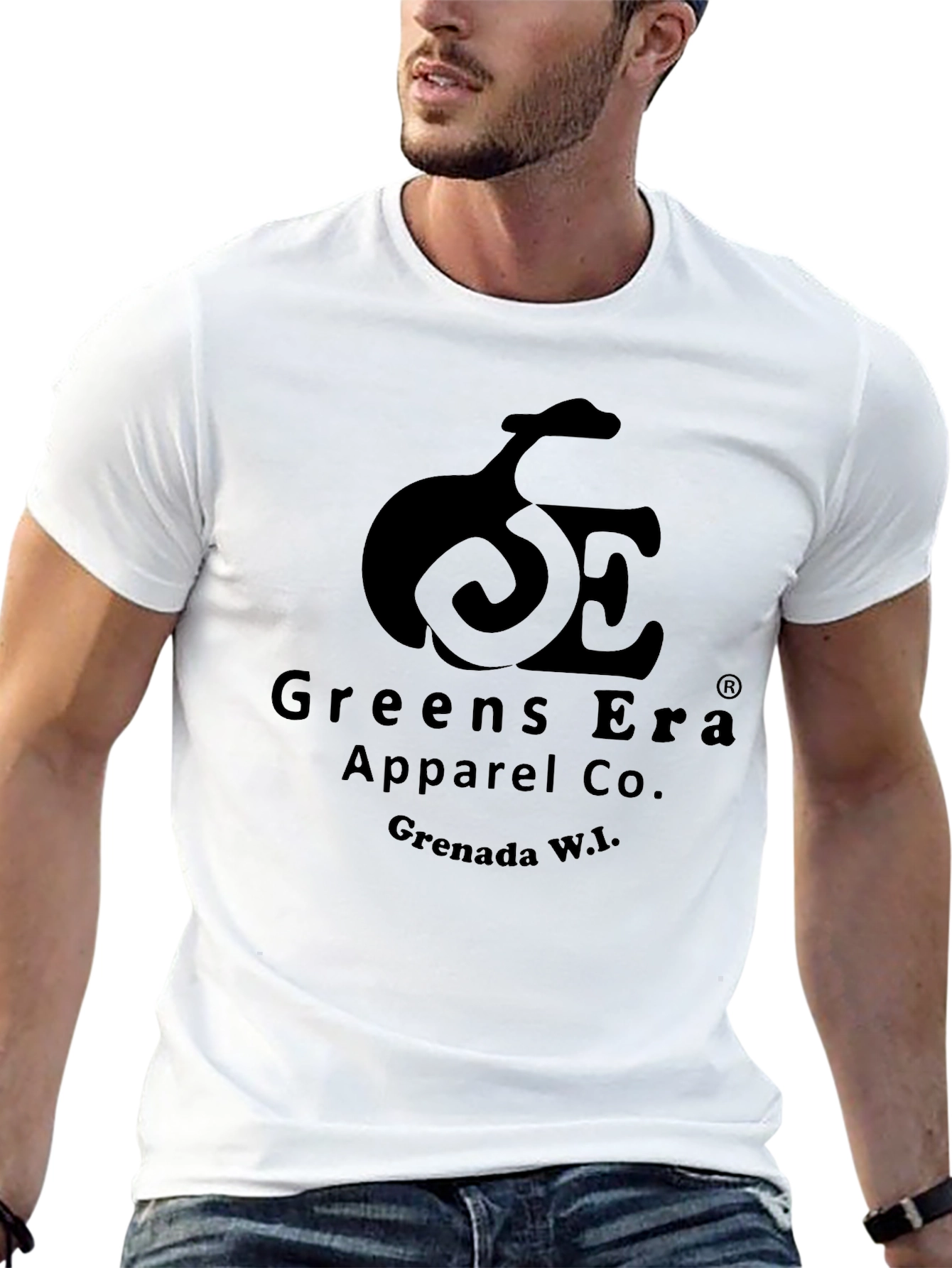 Greens Era Apparel Black Graphic T-Shirt