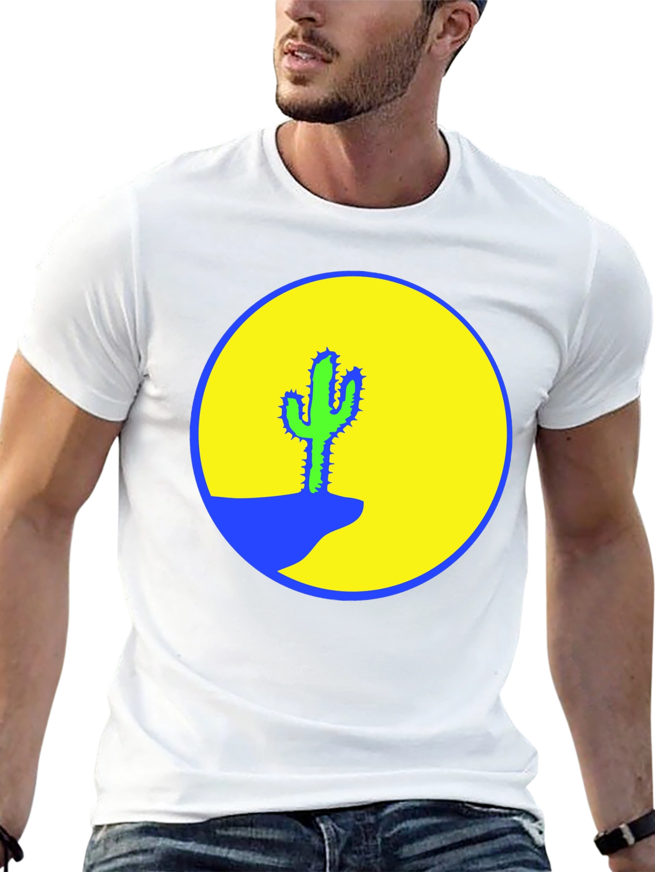 Cactus Graphic Print T-Shirt - Desert Vibes