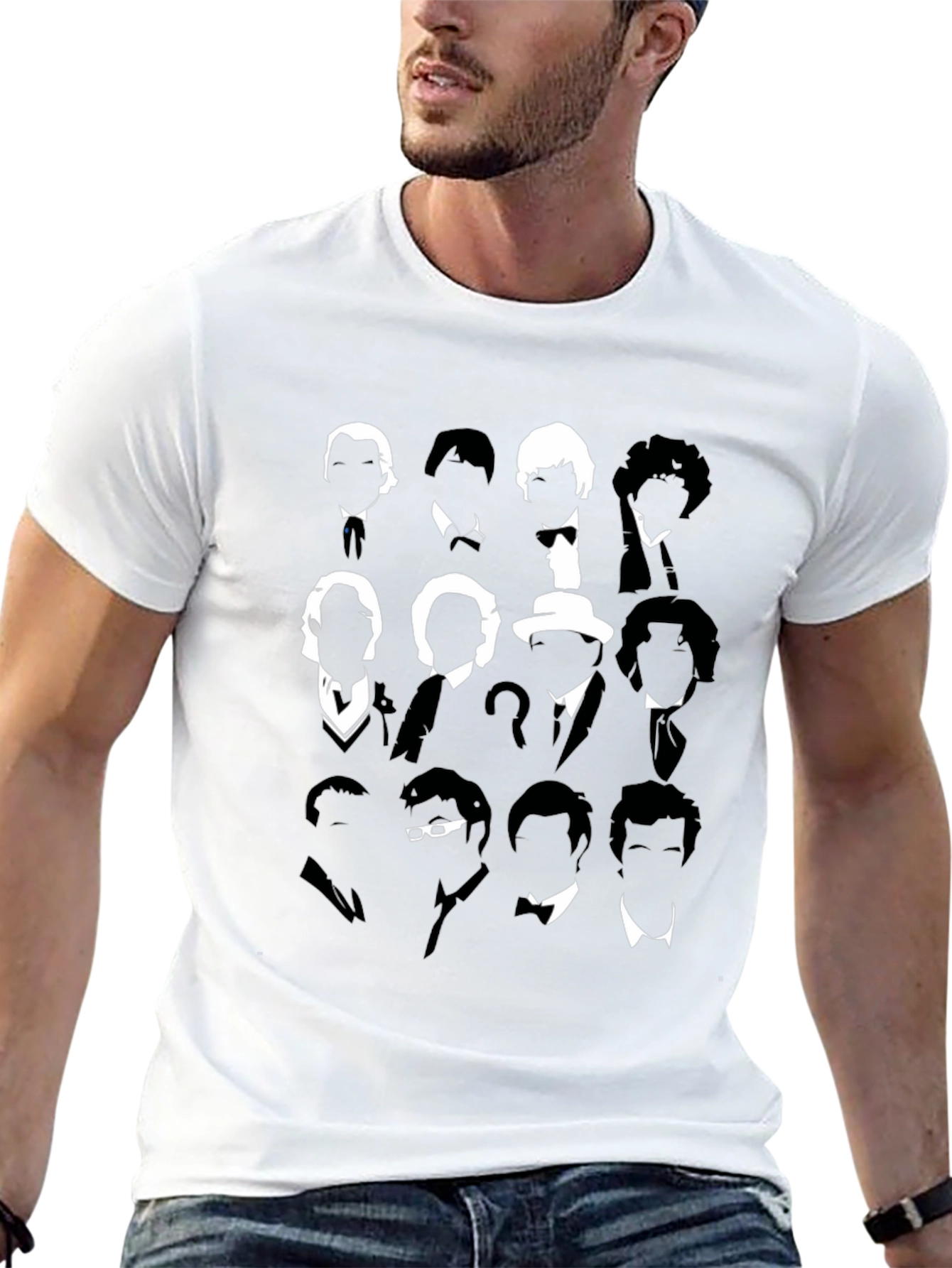 Doctor Who Silhouette T-Shirt - Iconic Doctors