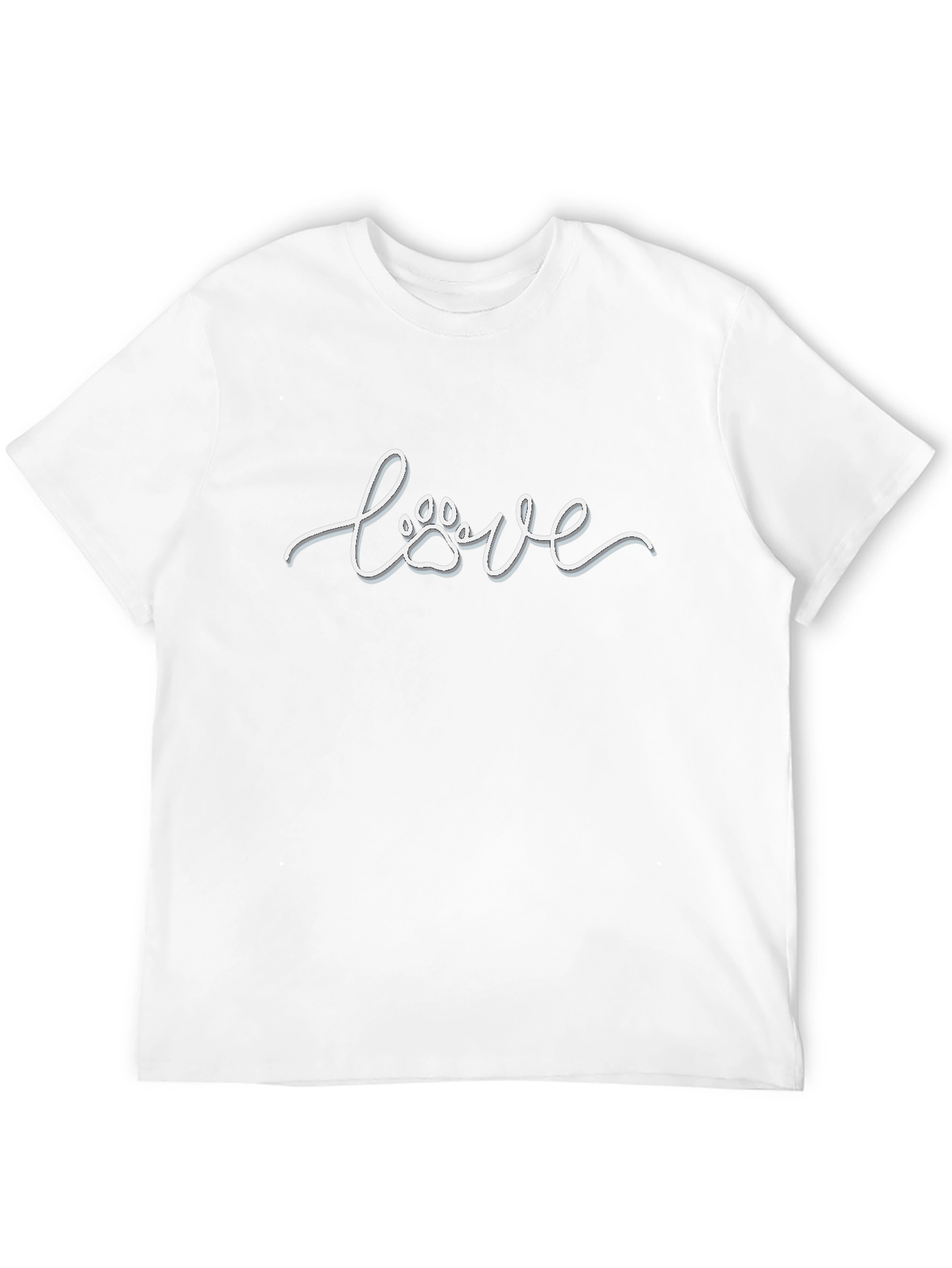 Paw Print Love T-Shirt - Unisex Tee