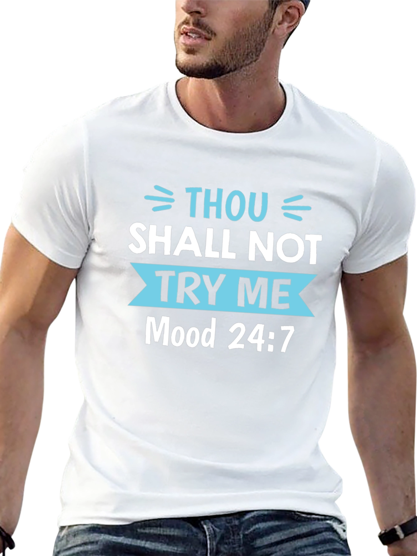 Thou Shalt Not Try Me Black Tee