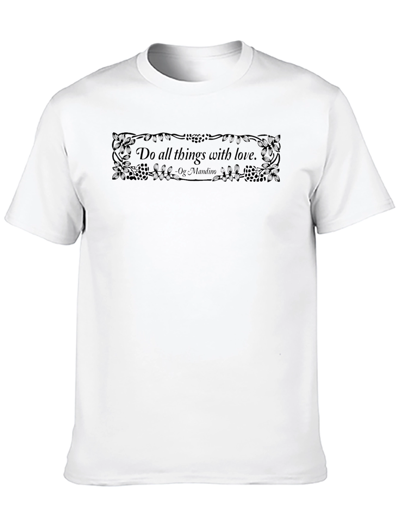 Do All Things With Love Black T-Shirt