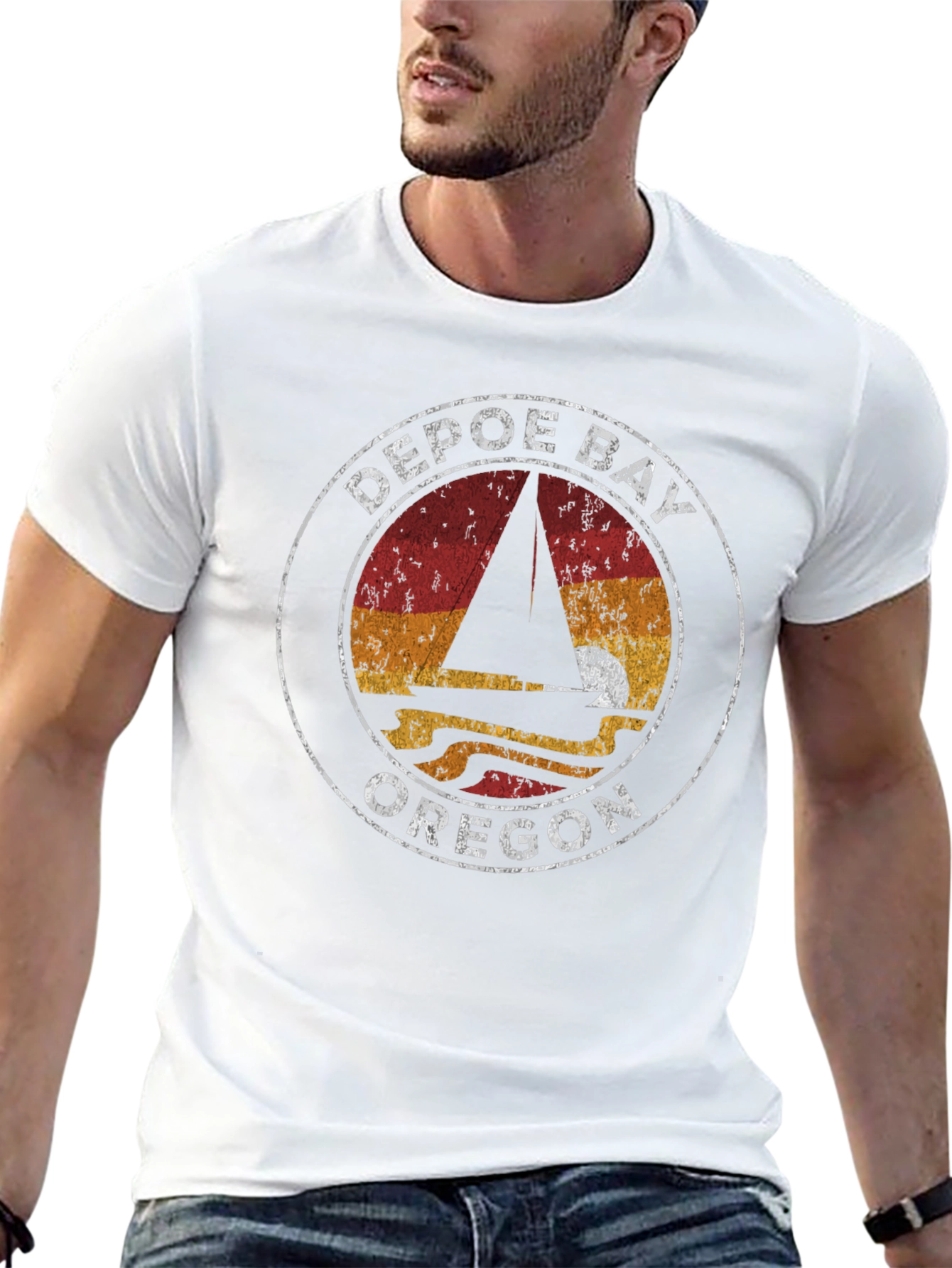 Depoe Bay Oregon Retro T-Shirt