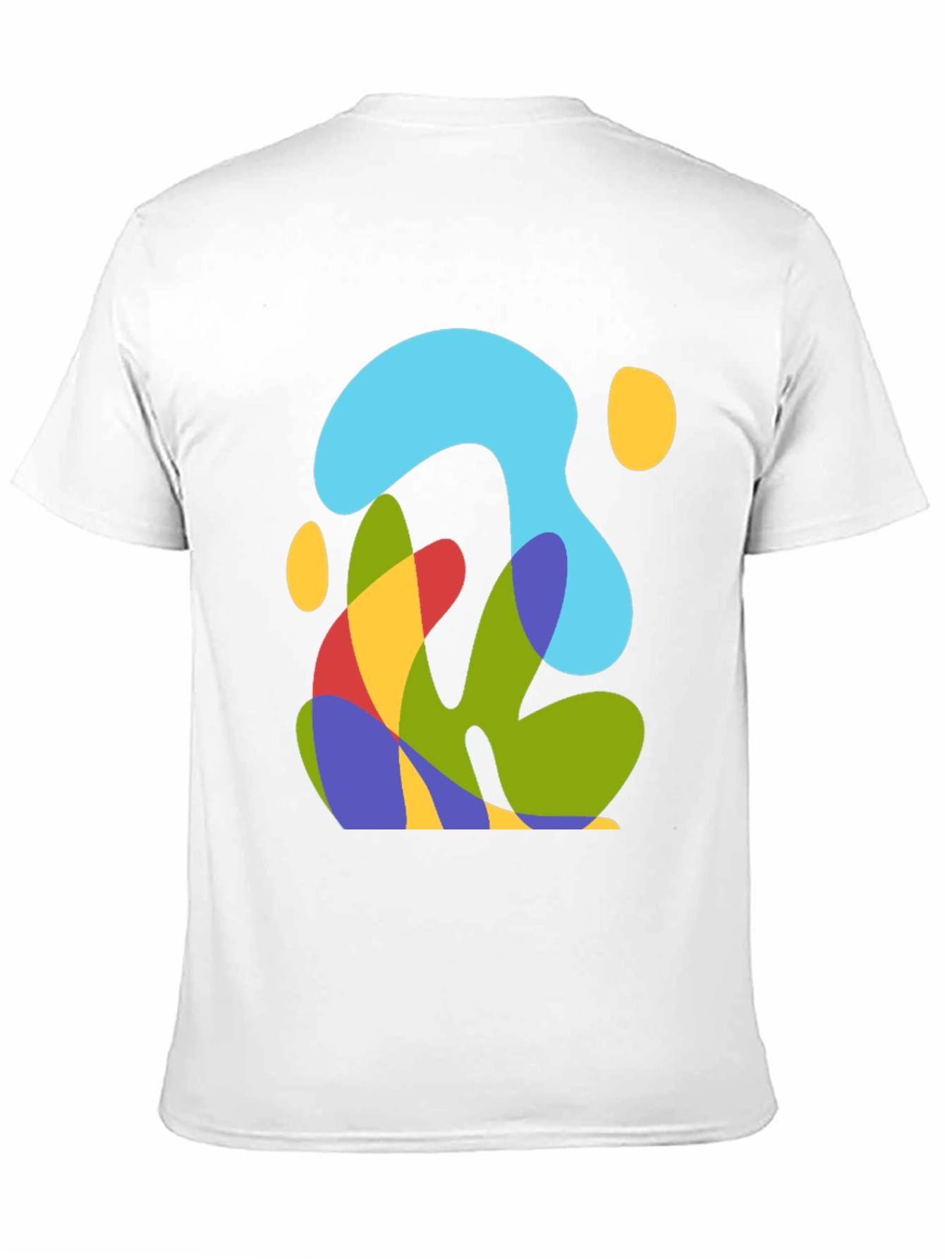Abstract Graphic Mens Black T-Shirt