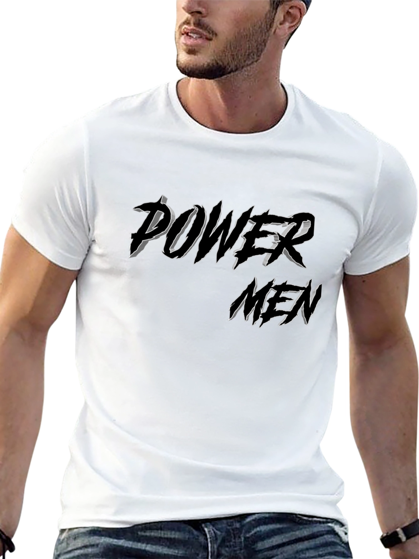 Power Men Black Graphic T-Shirt