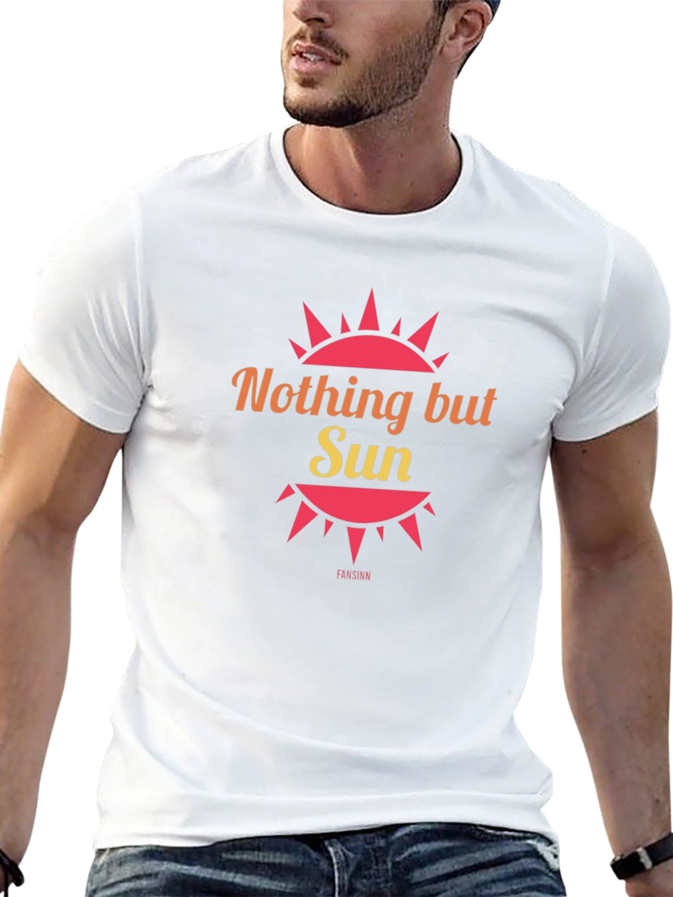 Nothing But Sun Graphic Tee - Black Cotton T-Shirt