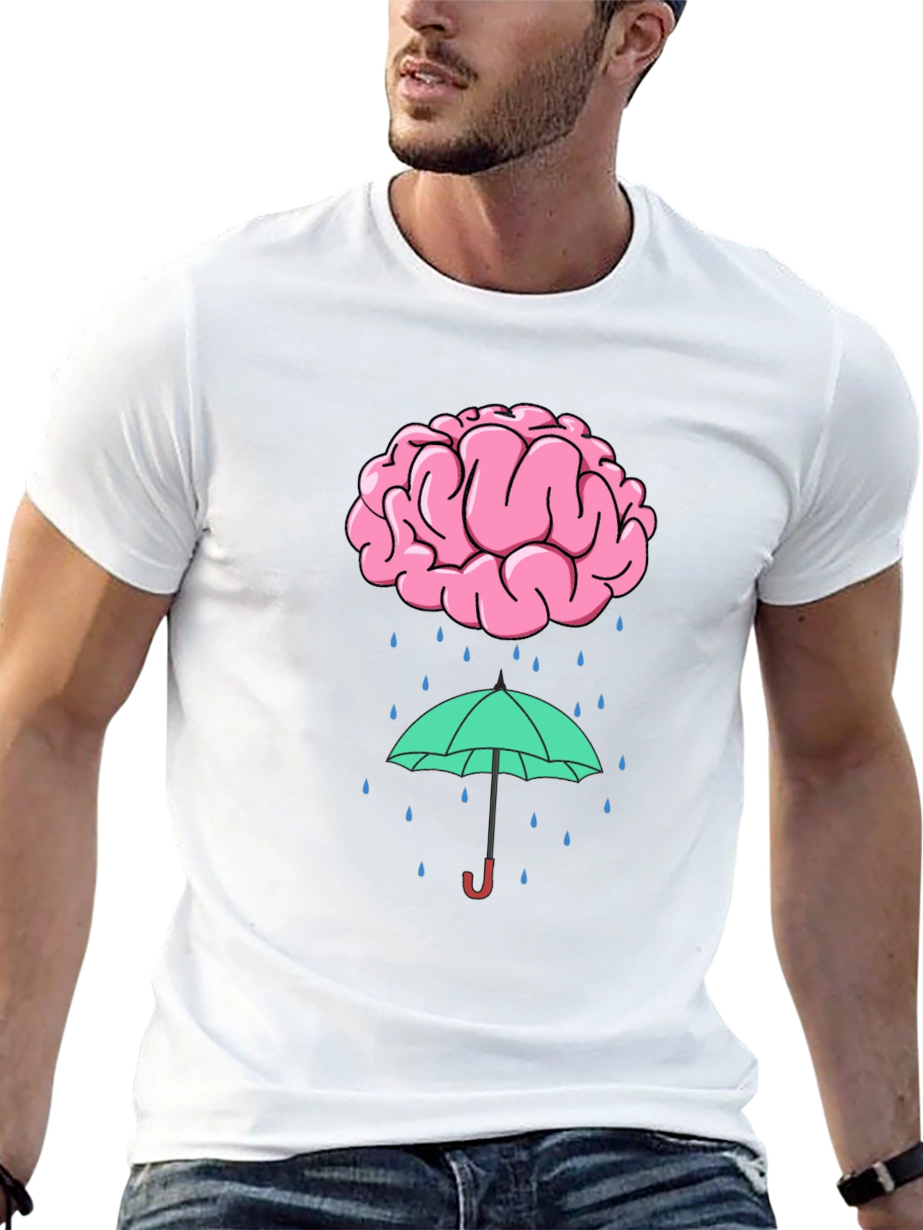 Brainstorm T-Shirt - Clever Rainy Day Design
