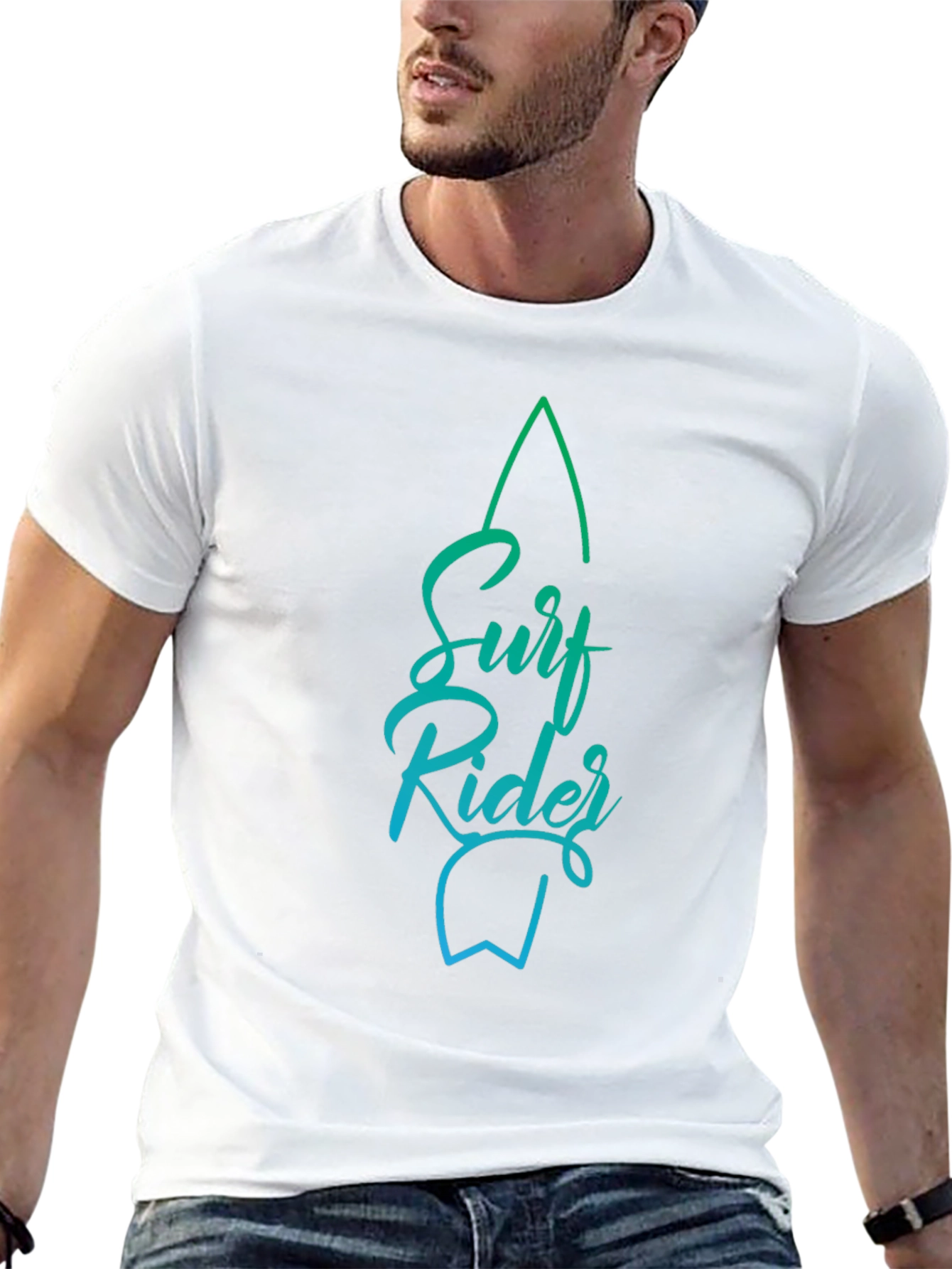 Surf Rider Graphic Tee - Stylish Black T-Shirt