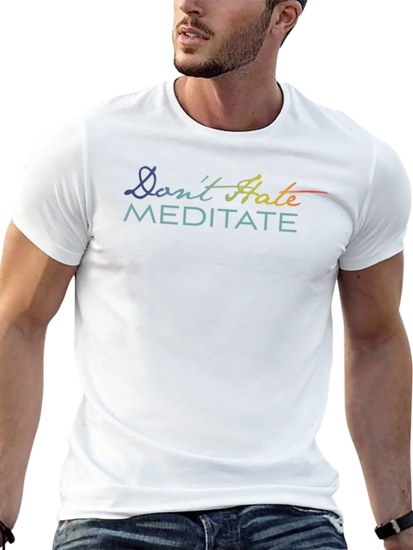 Dont Hate Meditate Graphic T-Shirt