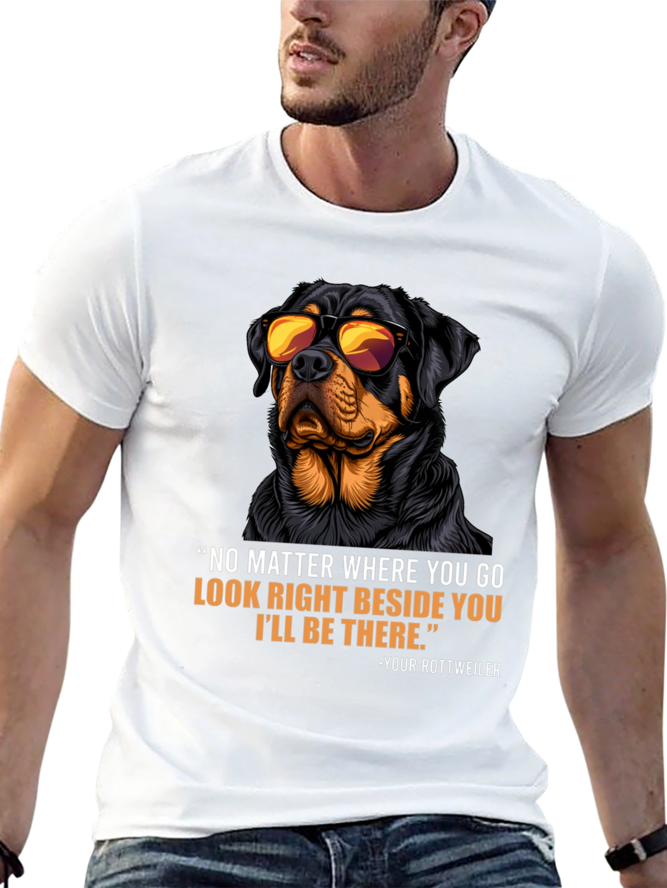 Rottweiler Dog T-Shirt - Protective Companion Tee