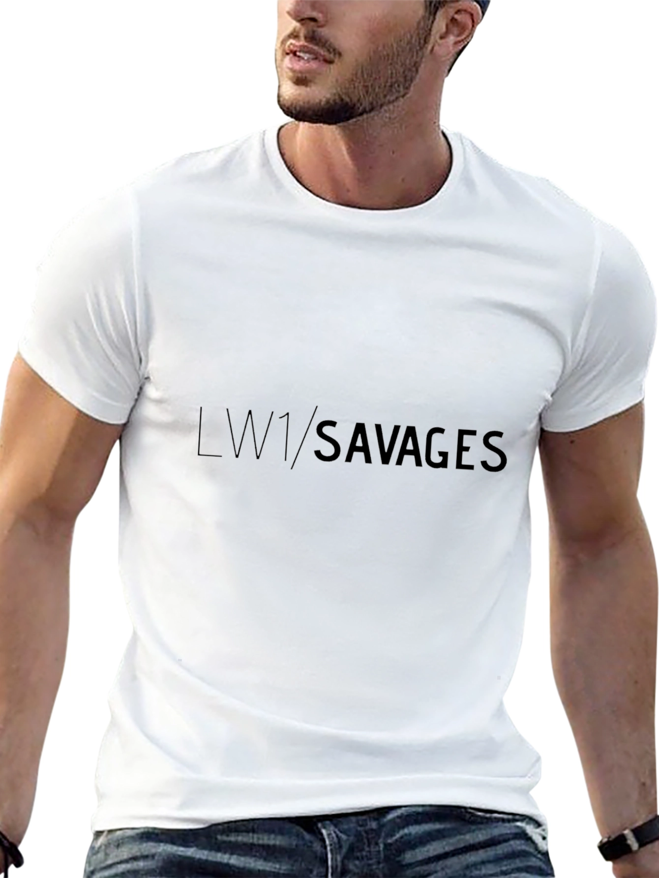 LW1/Savages Black Graphic Tee