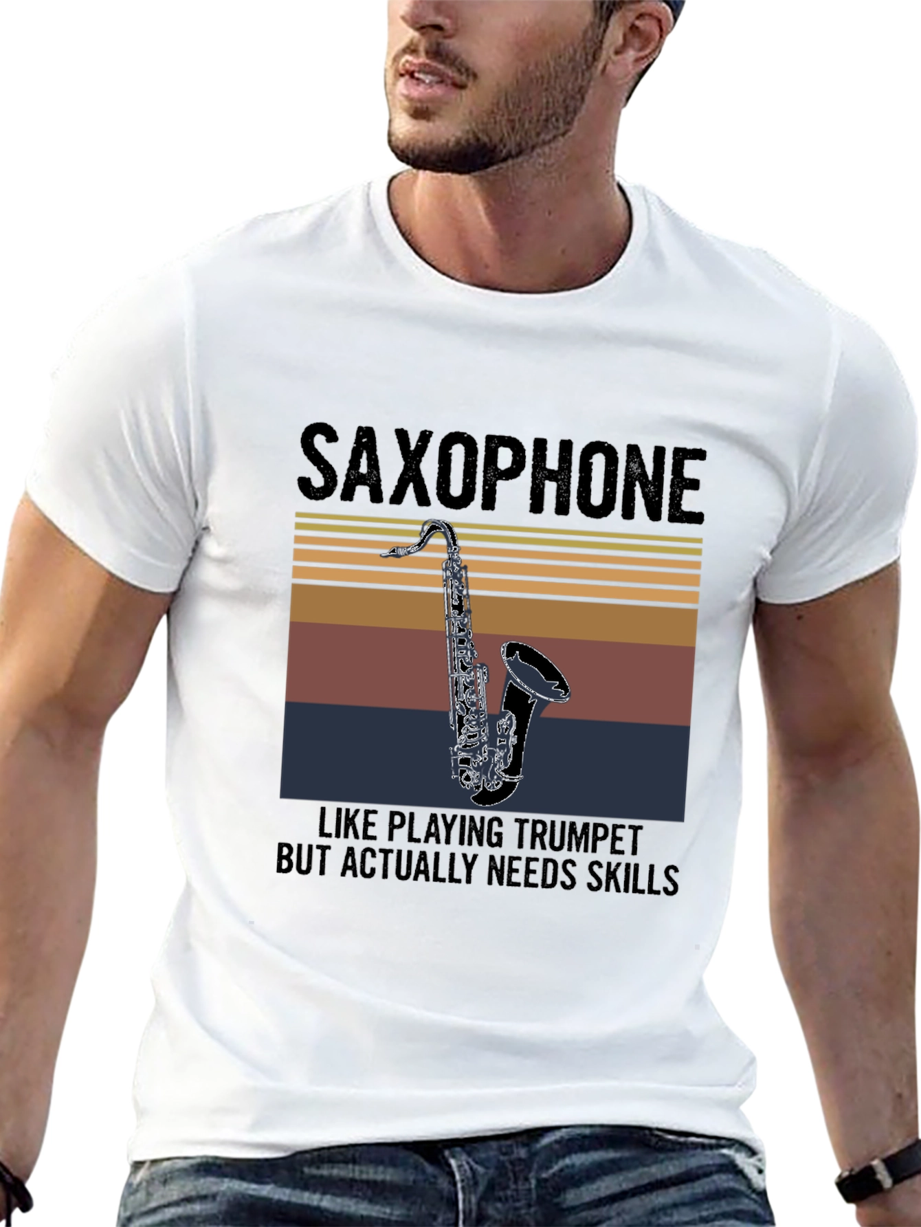 Saxophone Skills T-Shirt - Musical Instrument Graphic Tee
