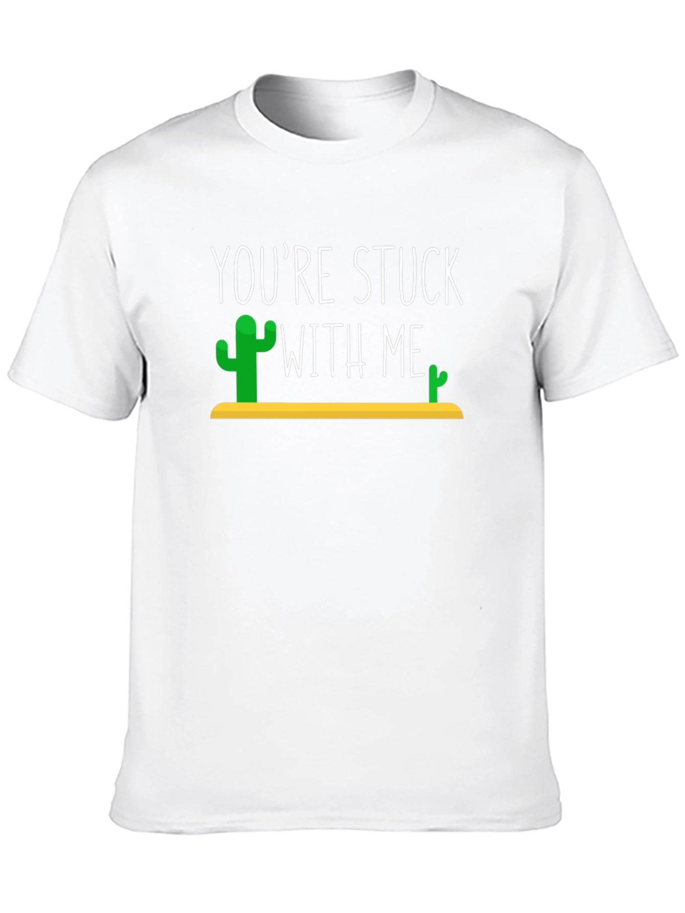 Youre Stuck With Me Graphic Tee - Black Cotton