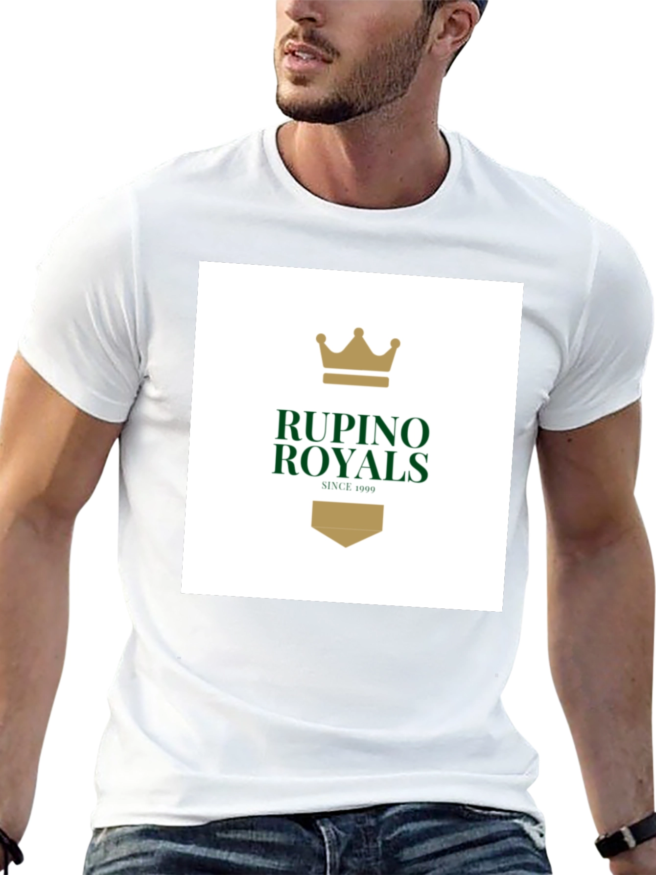Rupino Royals Graphic Tee - Premium Black Cotton