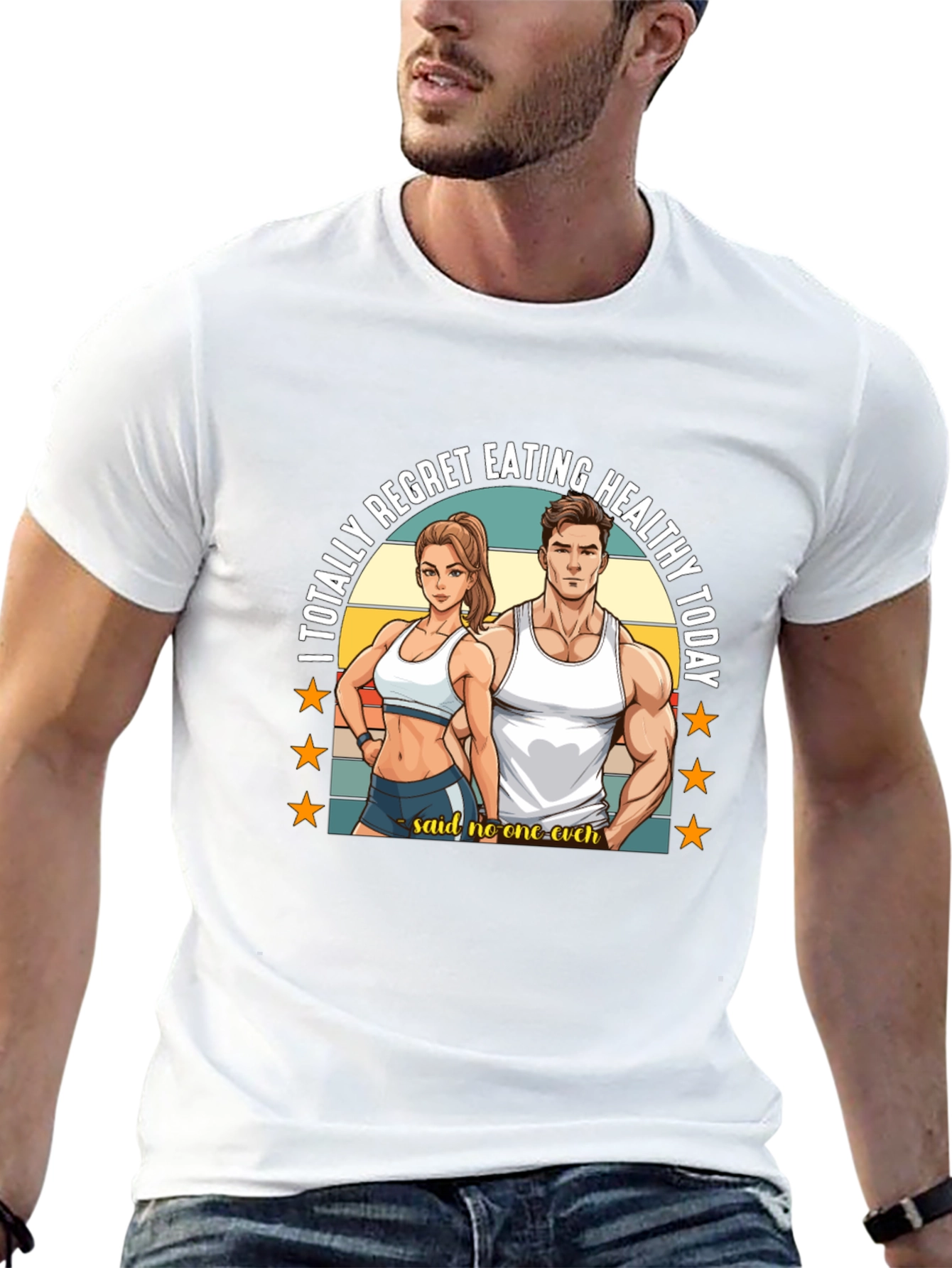 Funny Gym T-Shirt: Healthy Eating