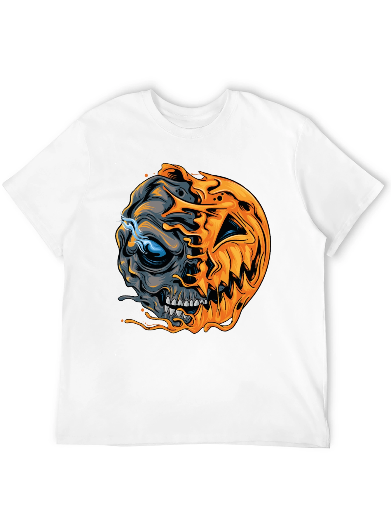 Skull Pumpkin Halloween T-Shirt