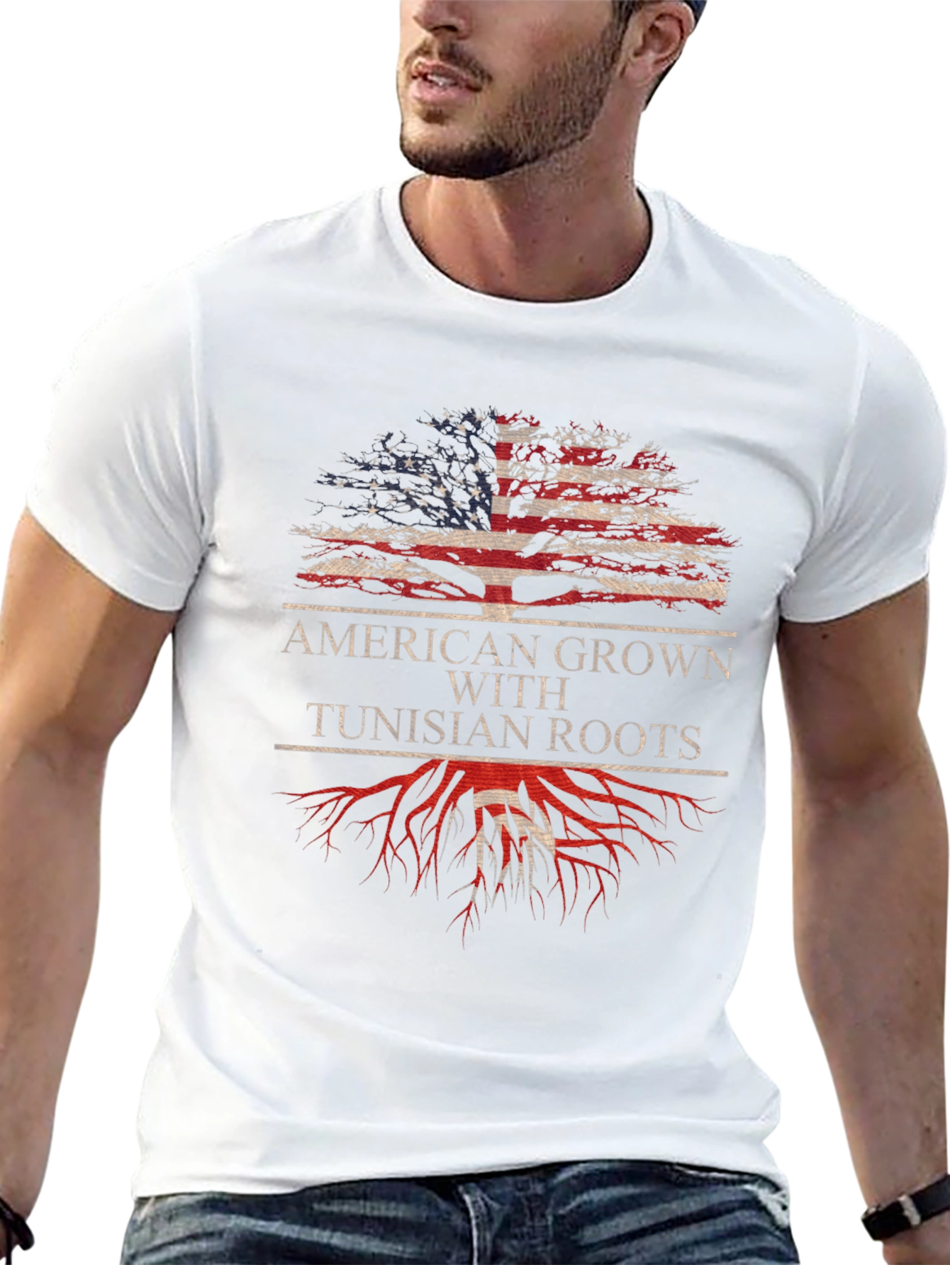 American Grown Tunisian Roots T-Shirt