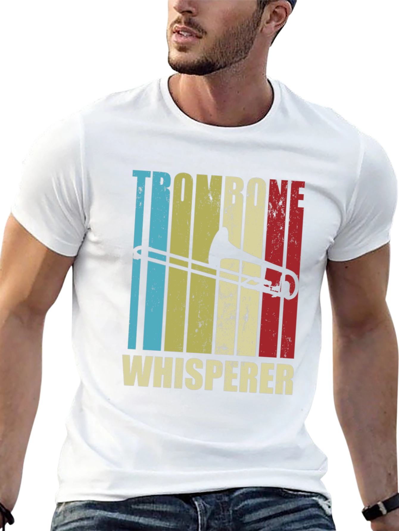 Trombone Whisperer Graphic Tee - Music Lover Shirt