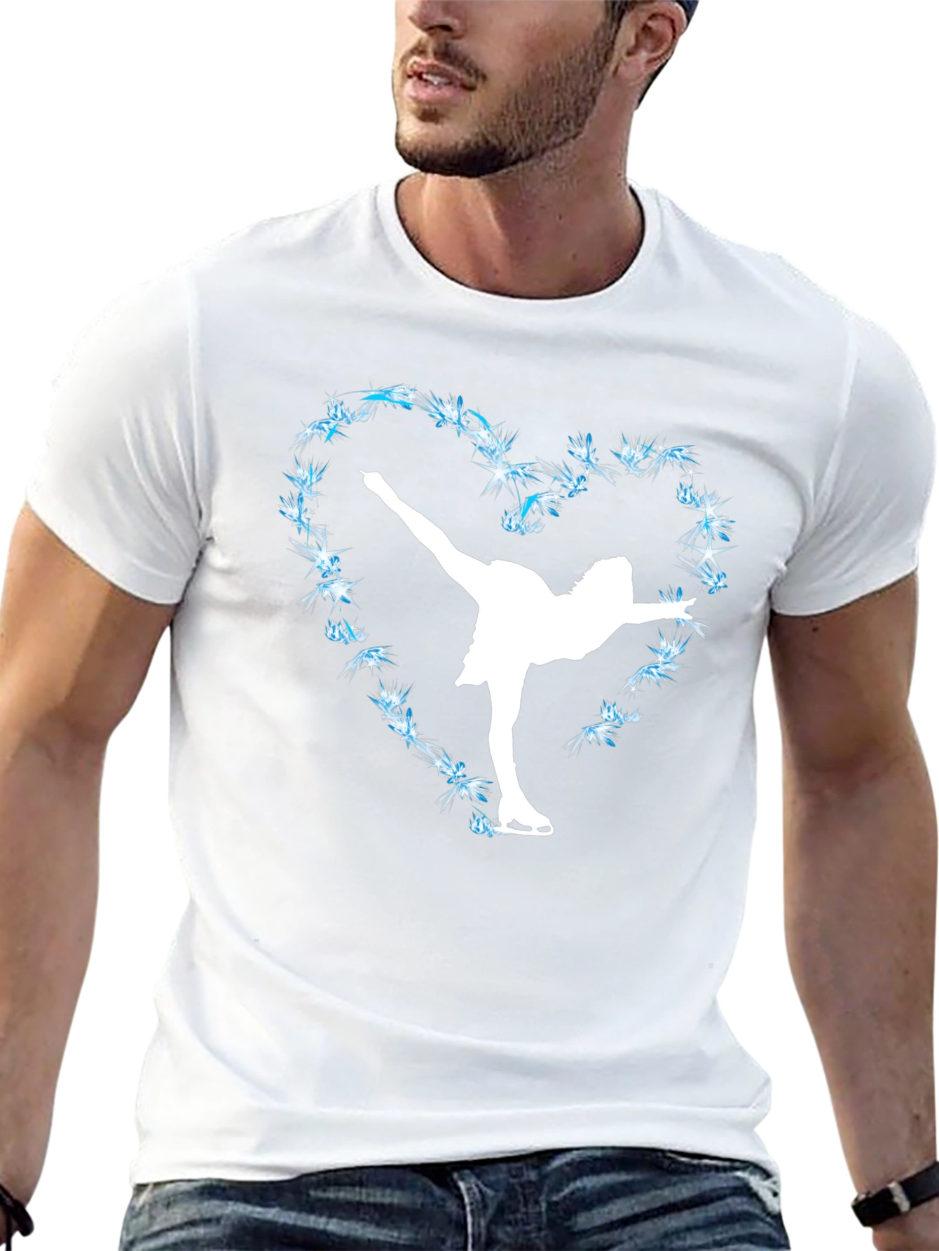 Ice Skating Heart T-Shirt - Figure Skater Tee