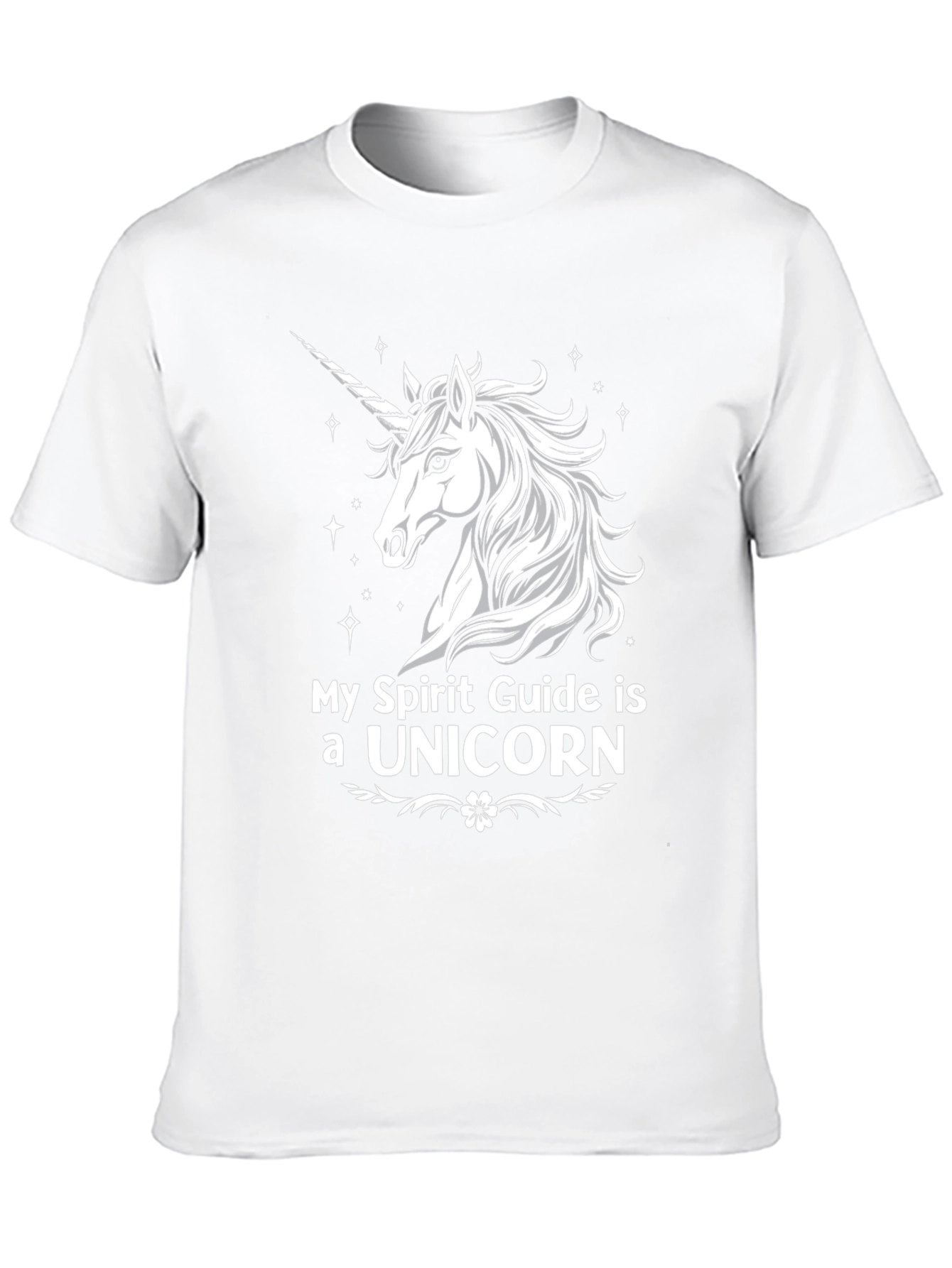 Unicorn Spirit Guide Black Graphic T-Shirt