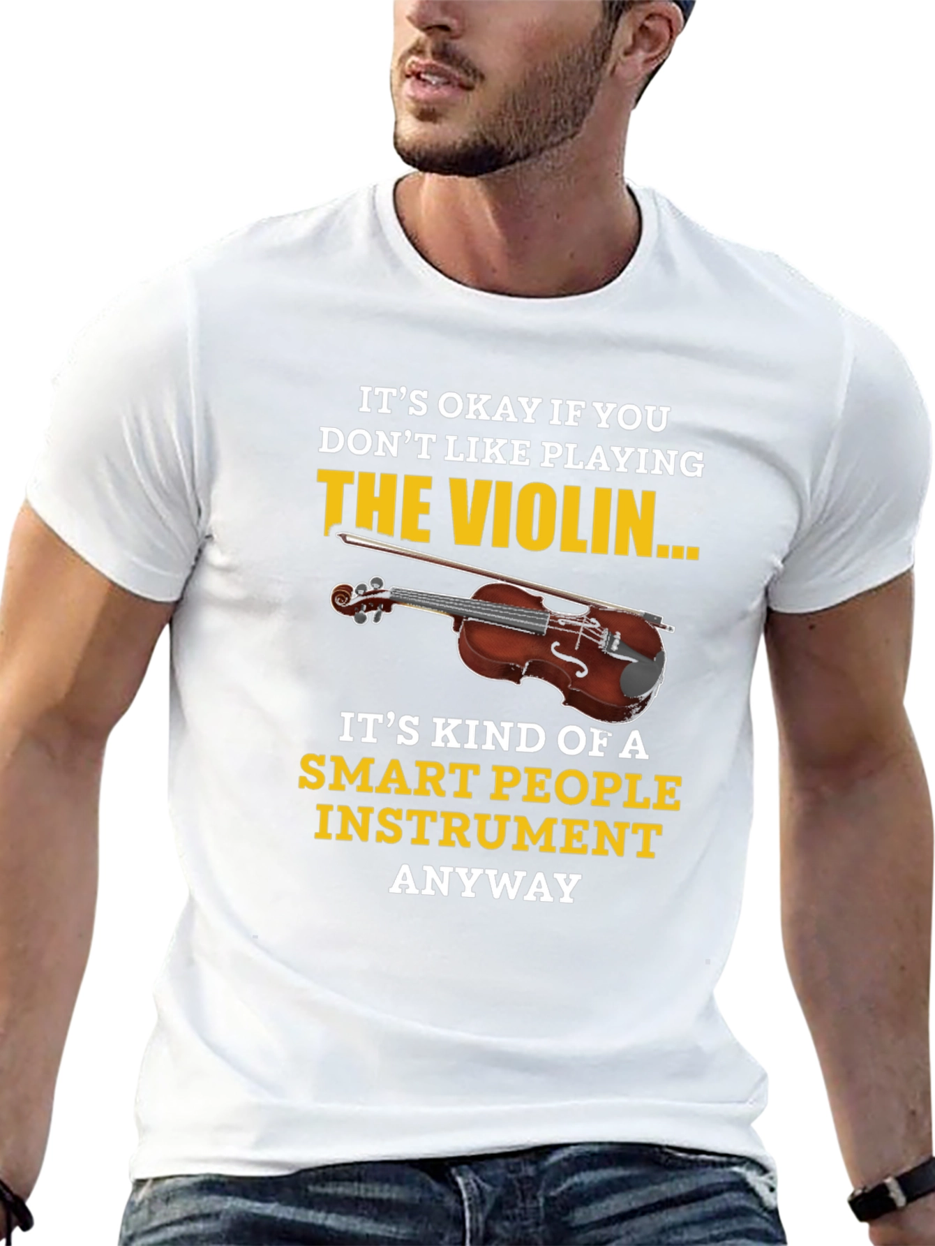 Funny Violin T-Shirt - Smart People Instrument Tee