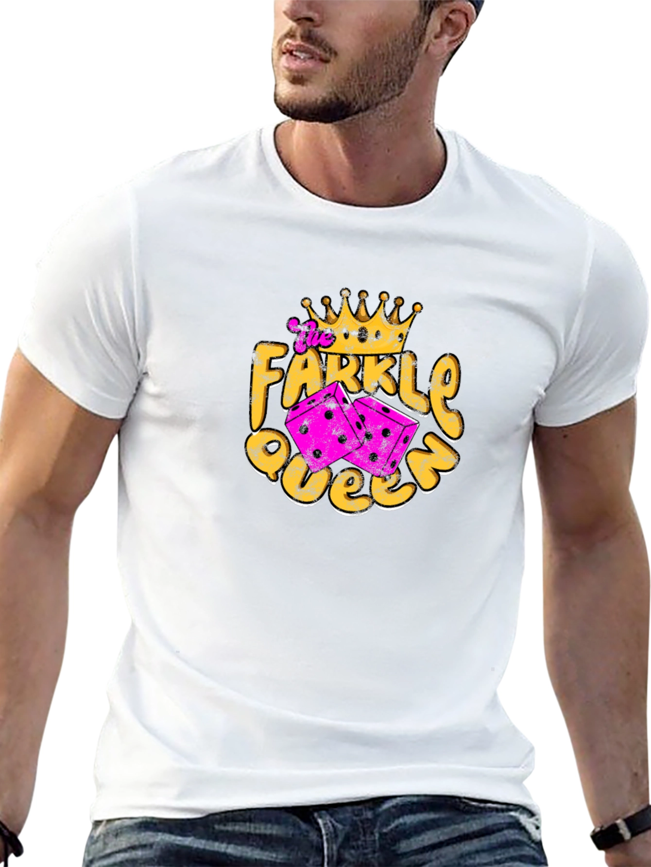 Farkle Queen T-Shirt - Fun Dice Game Tee
