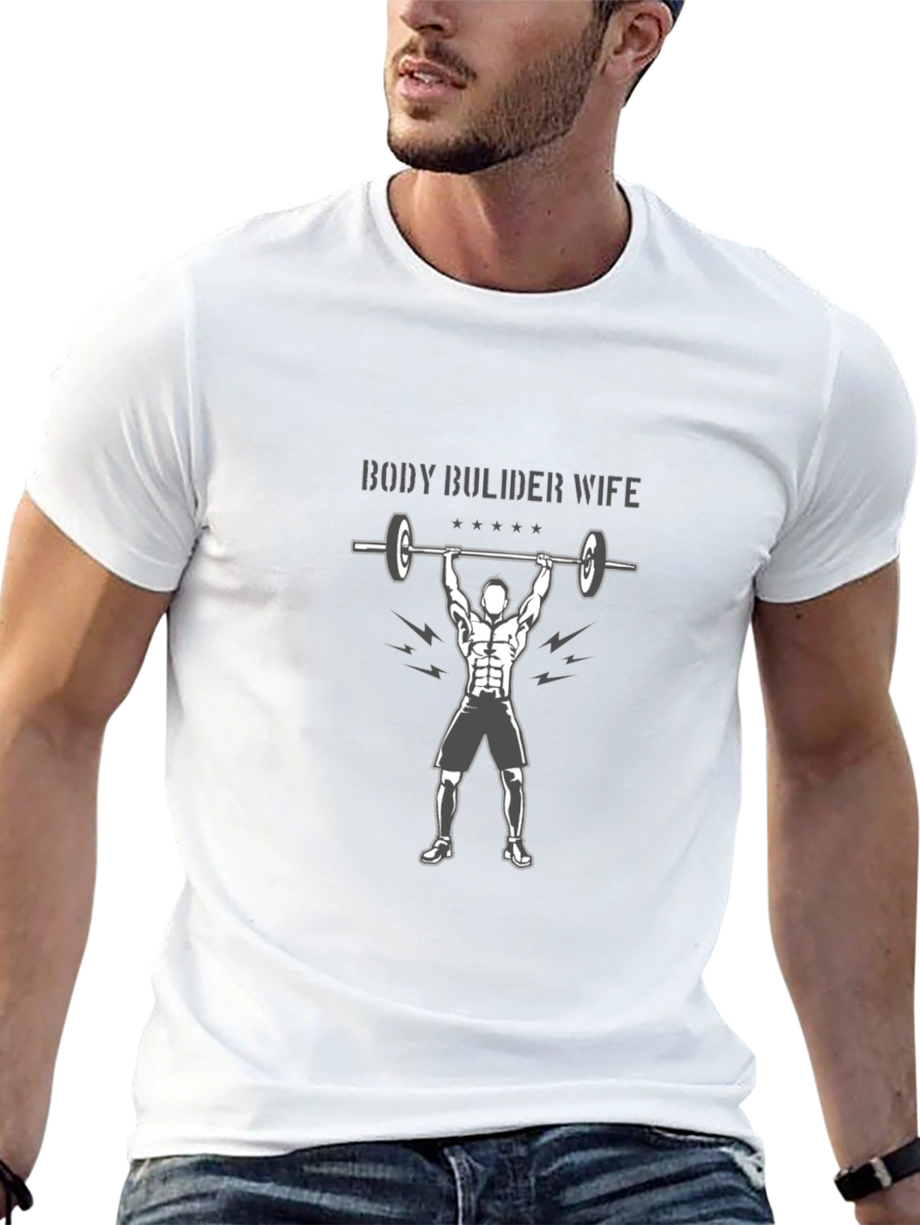 Bodybuilder Wife Graphic Tee - Fitness Lover Gift