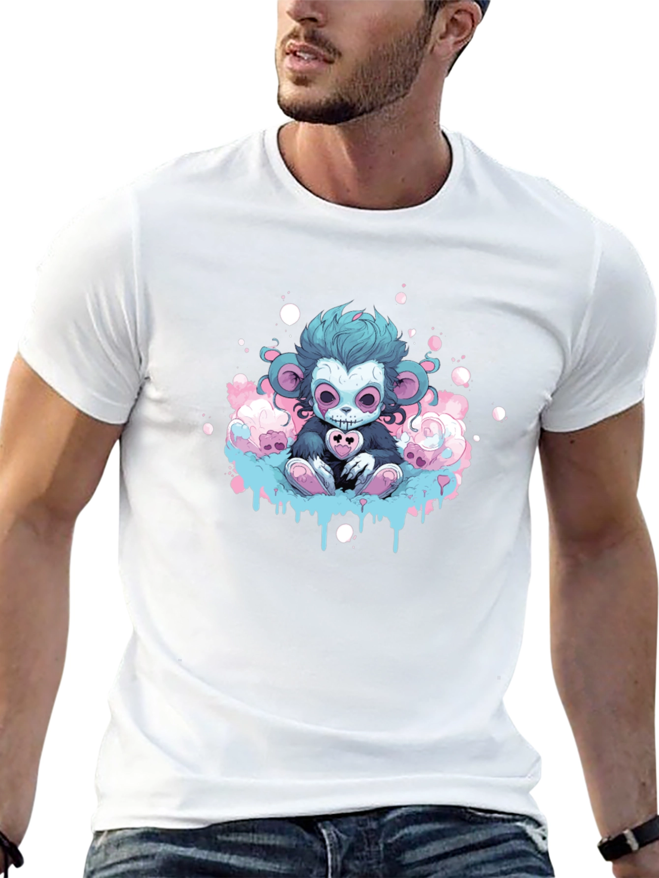 Creepy Cute Monkey Graphic Tee