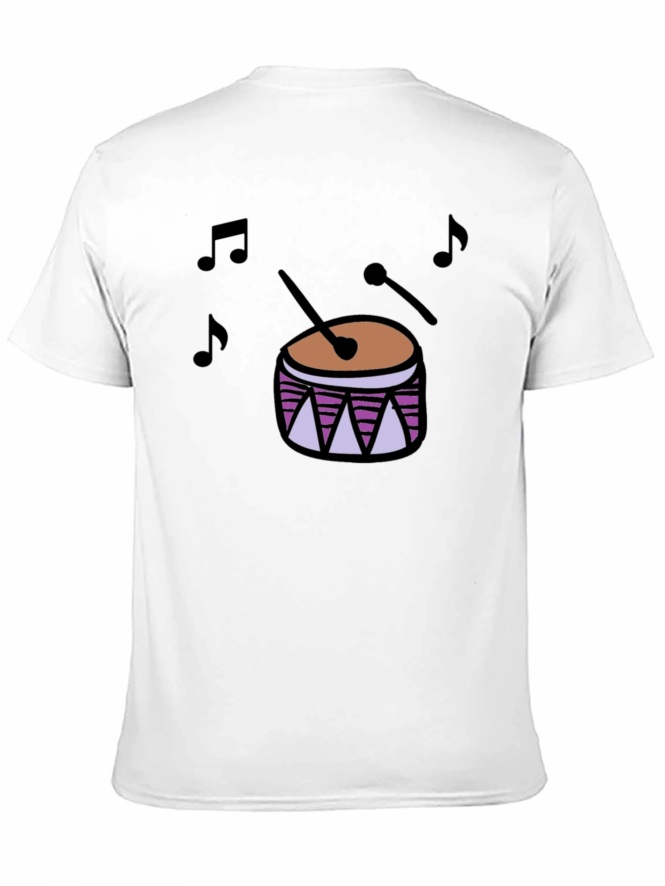 Drum Music T-Shirt - Black Cotton Tee