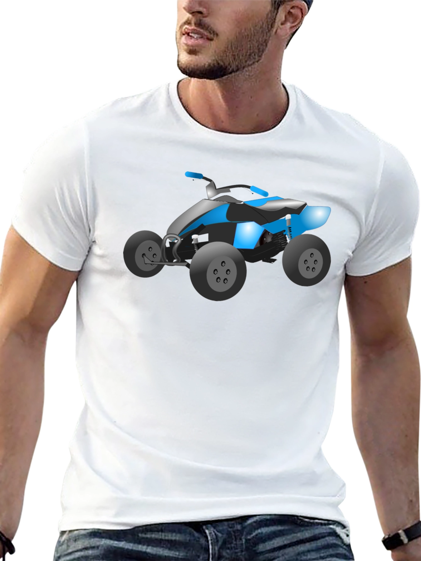 ATV Graphic T-Shirt - Black Cotton Tee