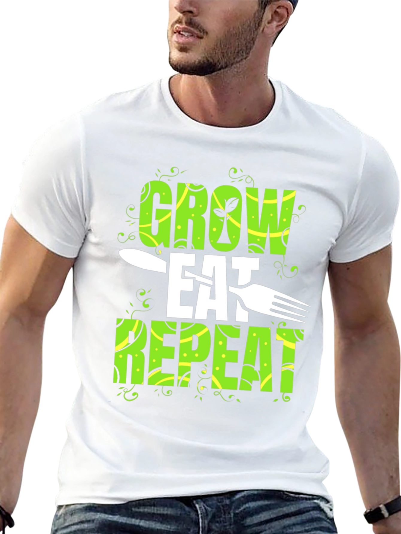 Grow Eat Repeat Graphic T-Shirt