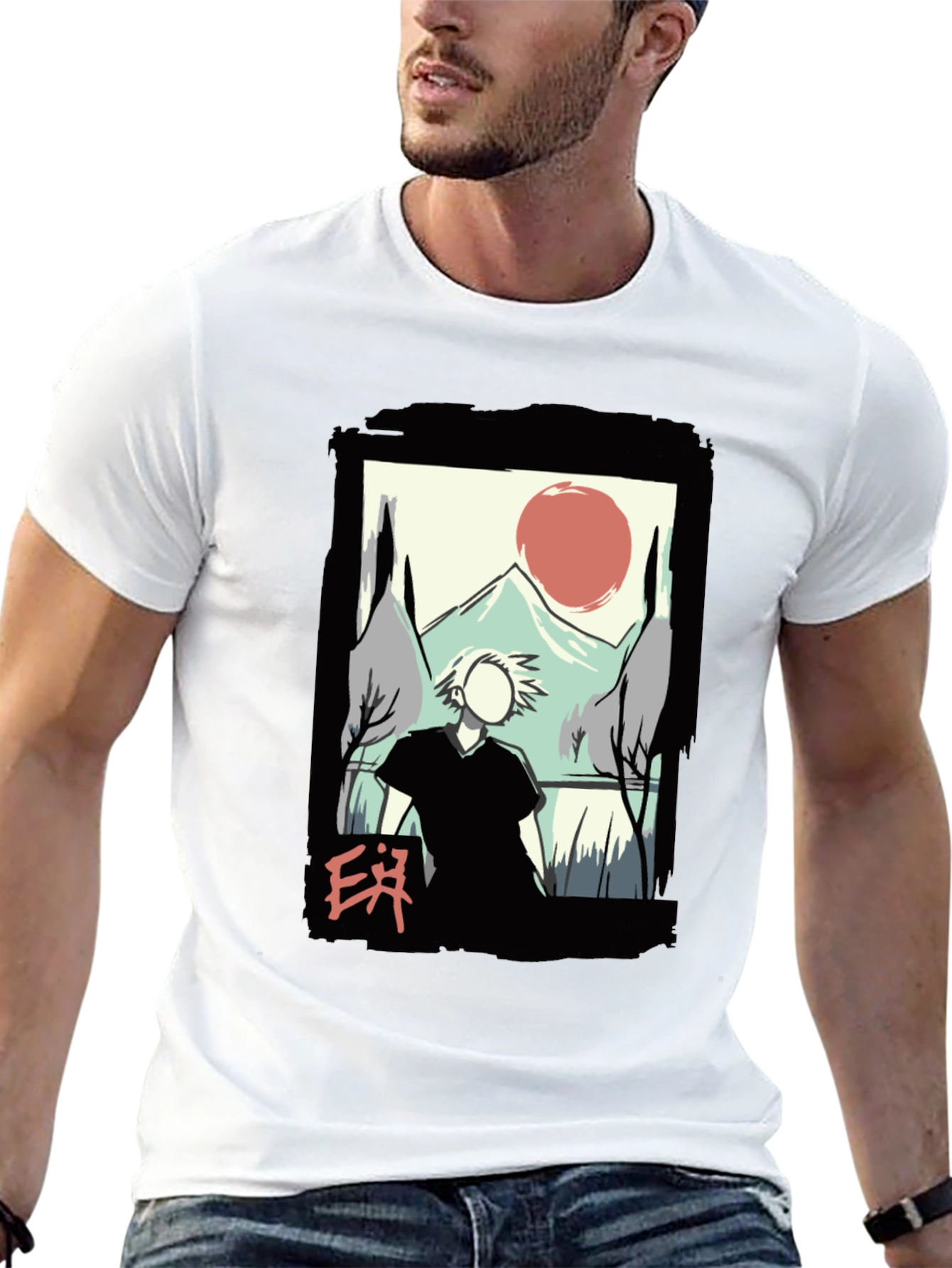 Artistic Japanese Landscape T-Shirt