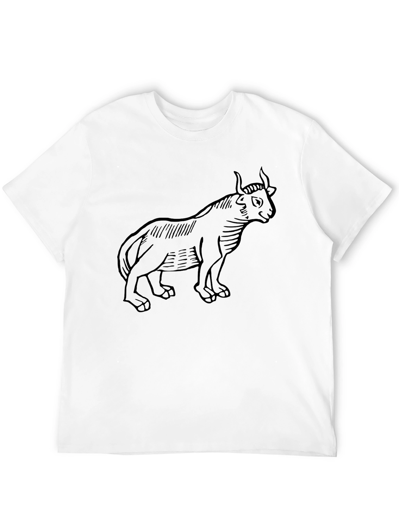 Black Bull Graphic Tee - Mens Casual T-Shirt